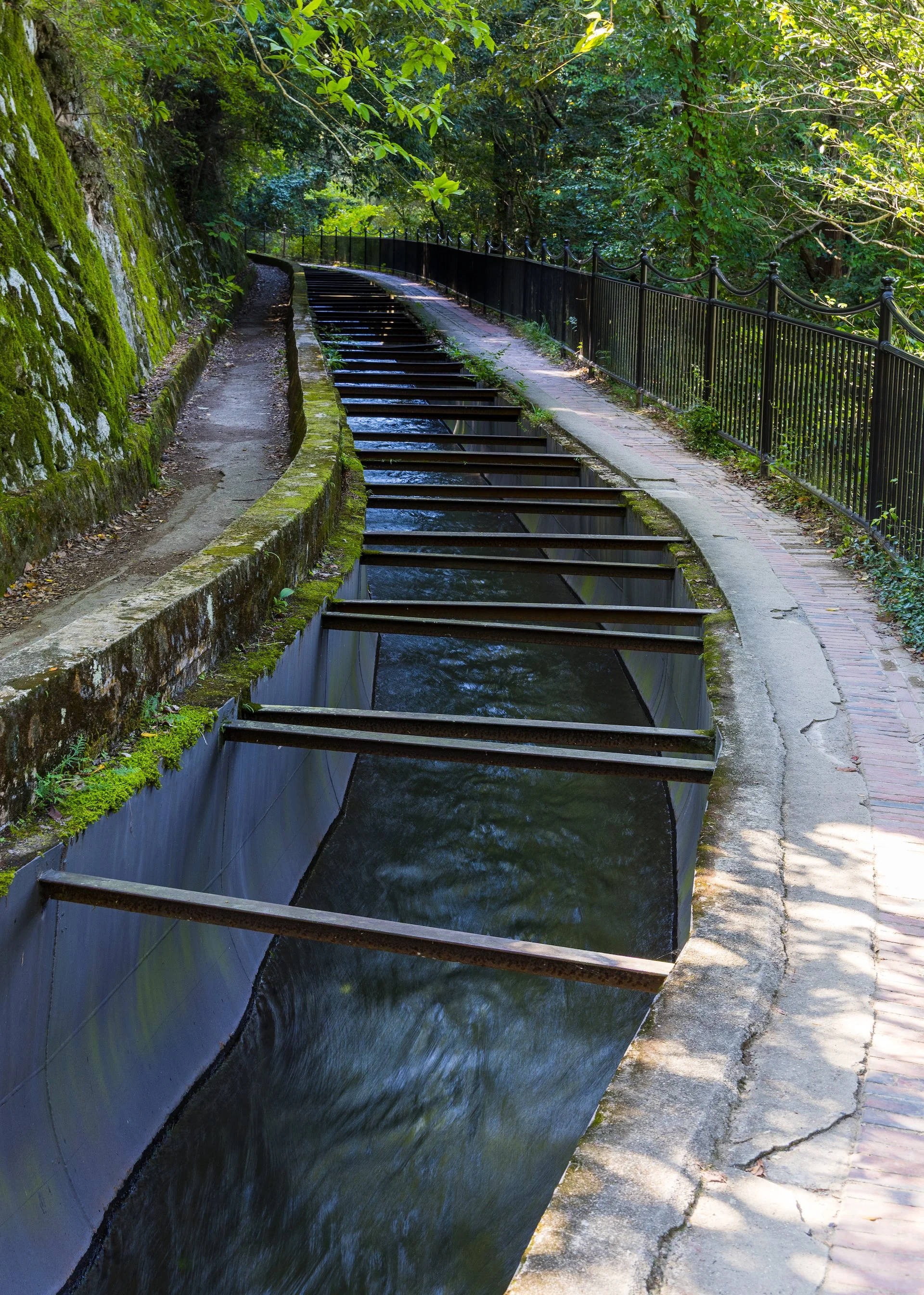  Wandering along the top of the aqueduct.  