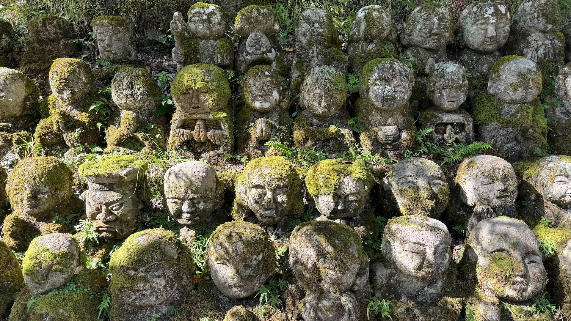  In some sections of the temple there were rows of statues.  
