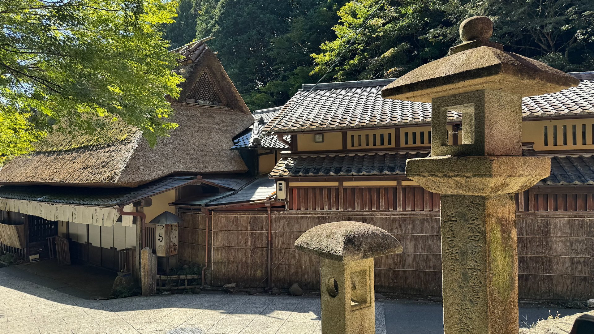  The little village had some beautiful house, along this small road coming down out of the mountains. 
