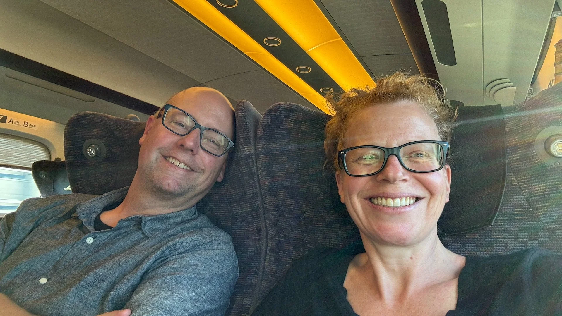  The seats on the train were very comfortable, and it made for a lovely trip. 