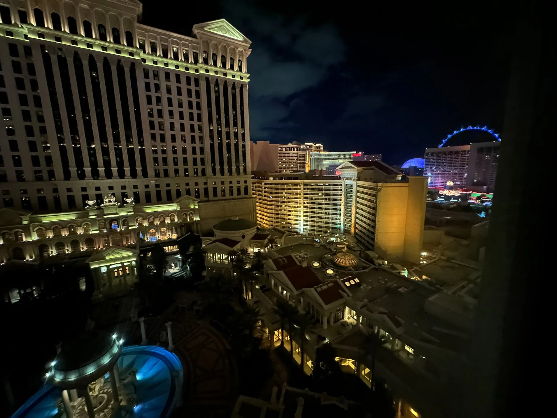  The view from my room - I had a slight “Sphere” view out the window.  