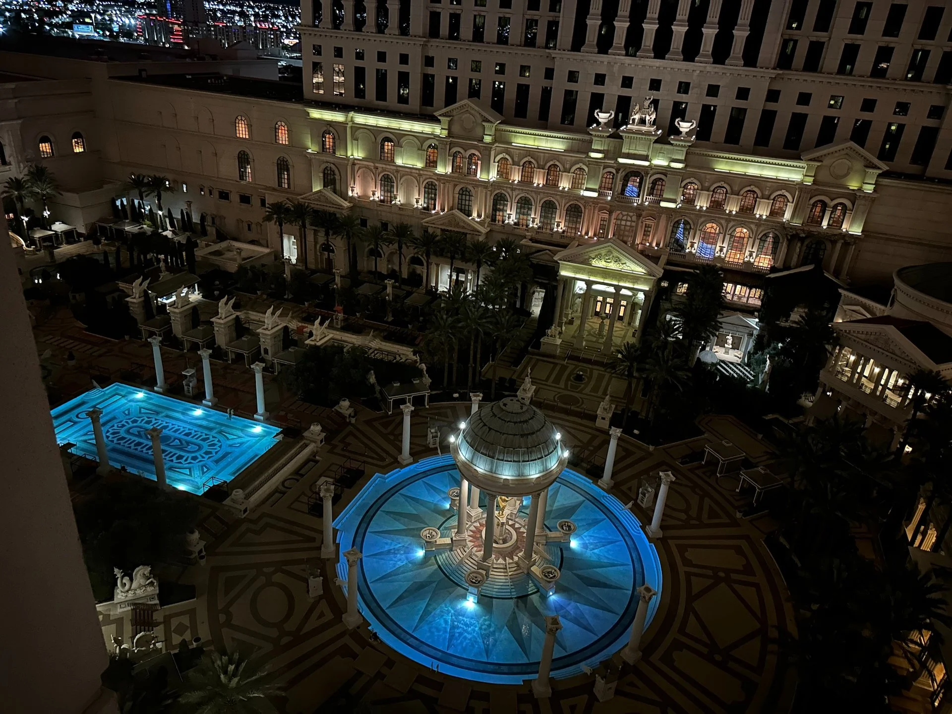  I was overlooking the pool. I had hoped to use it (one of the few heated pools in Vegas) but the week ended up being way too buy! 