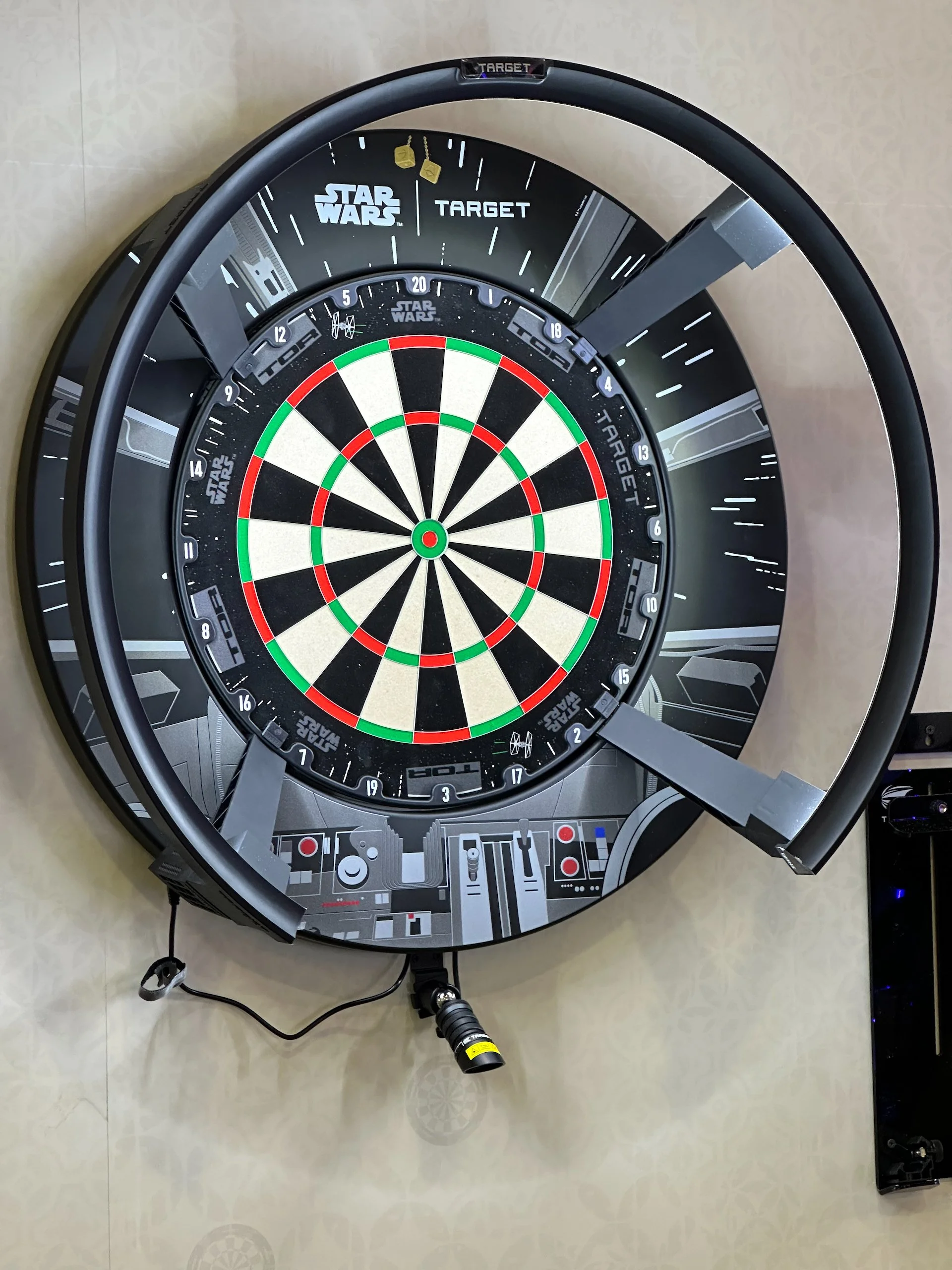  When we build the house and put in our bar, I’m getting one of these. It automatically keeps score for you and has an online component that lets you practice and compete with people remotely! Who knew darts would evolve into the internet era? 