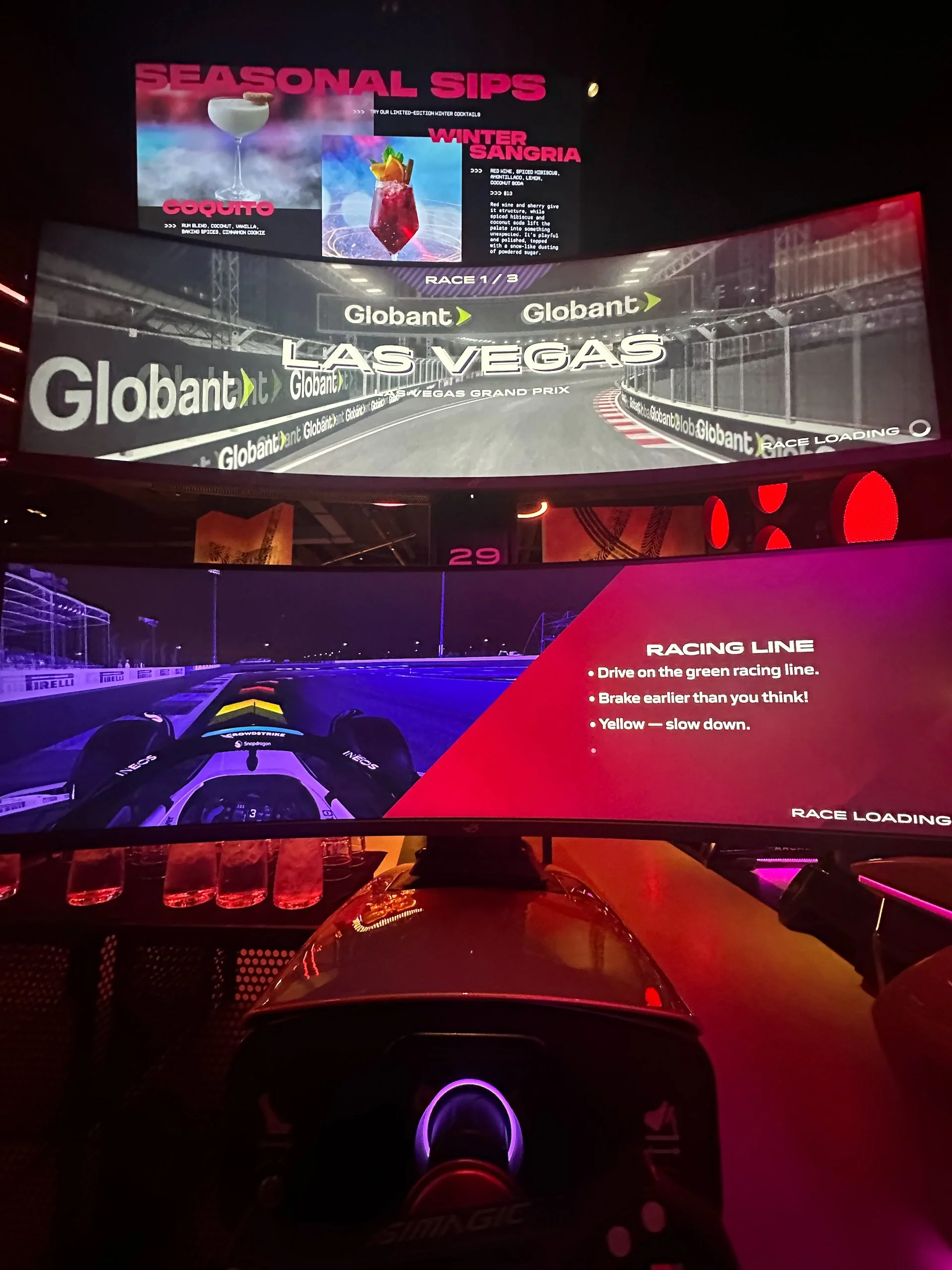  The first race was, appropriately, Las Vegas! I came in last. 