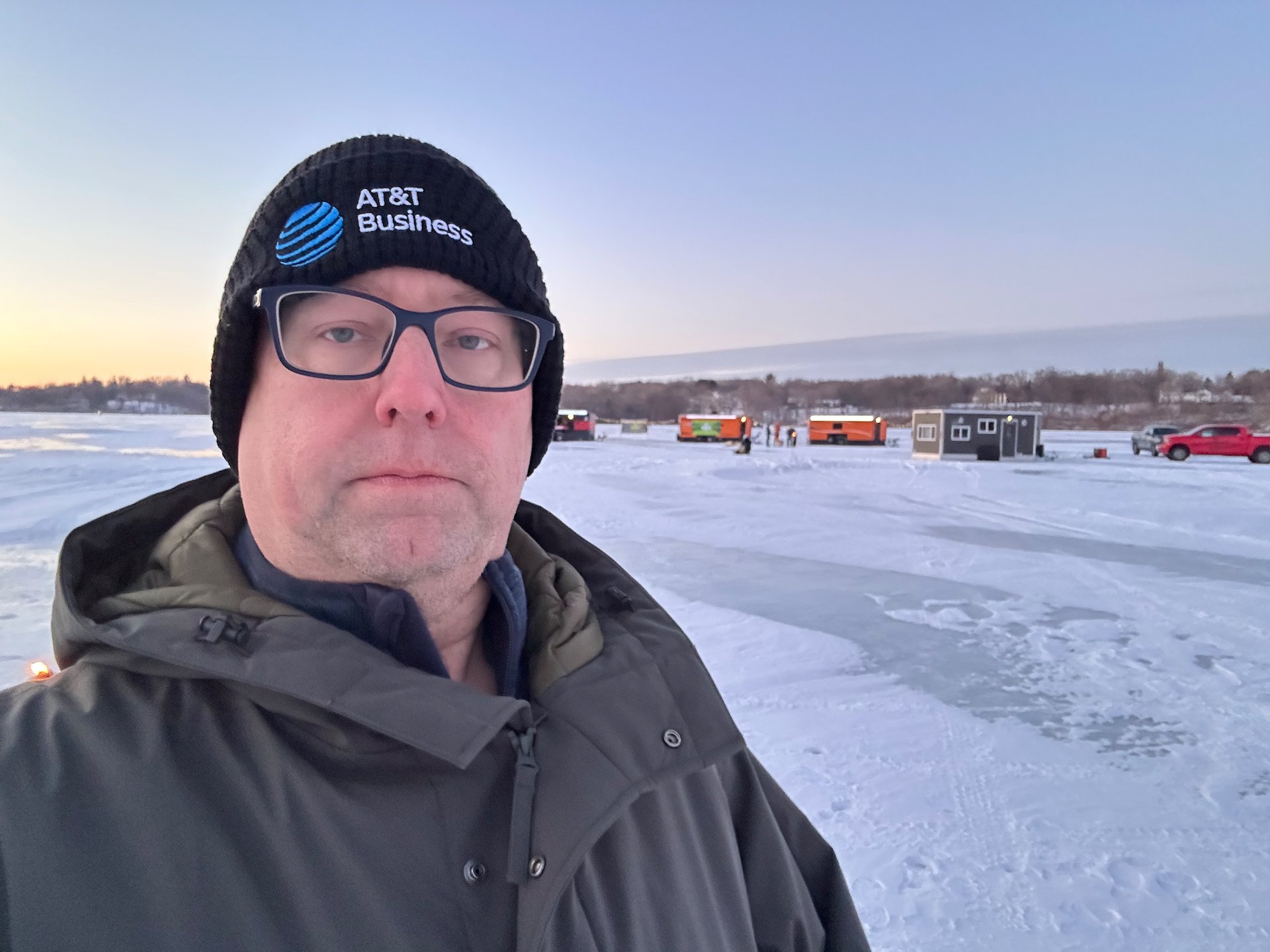 Heading out onto the ice. 