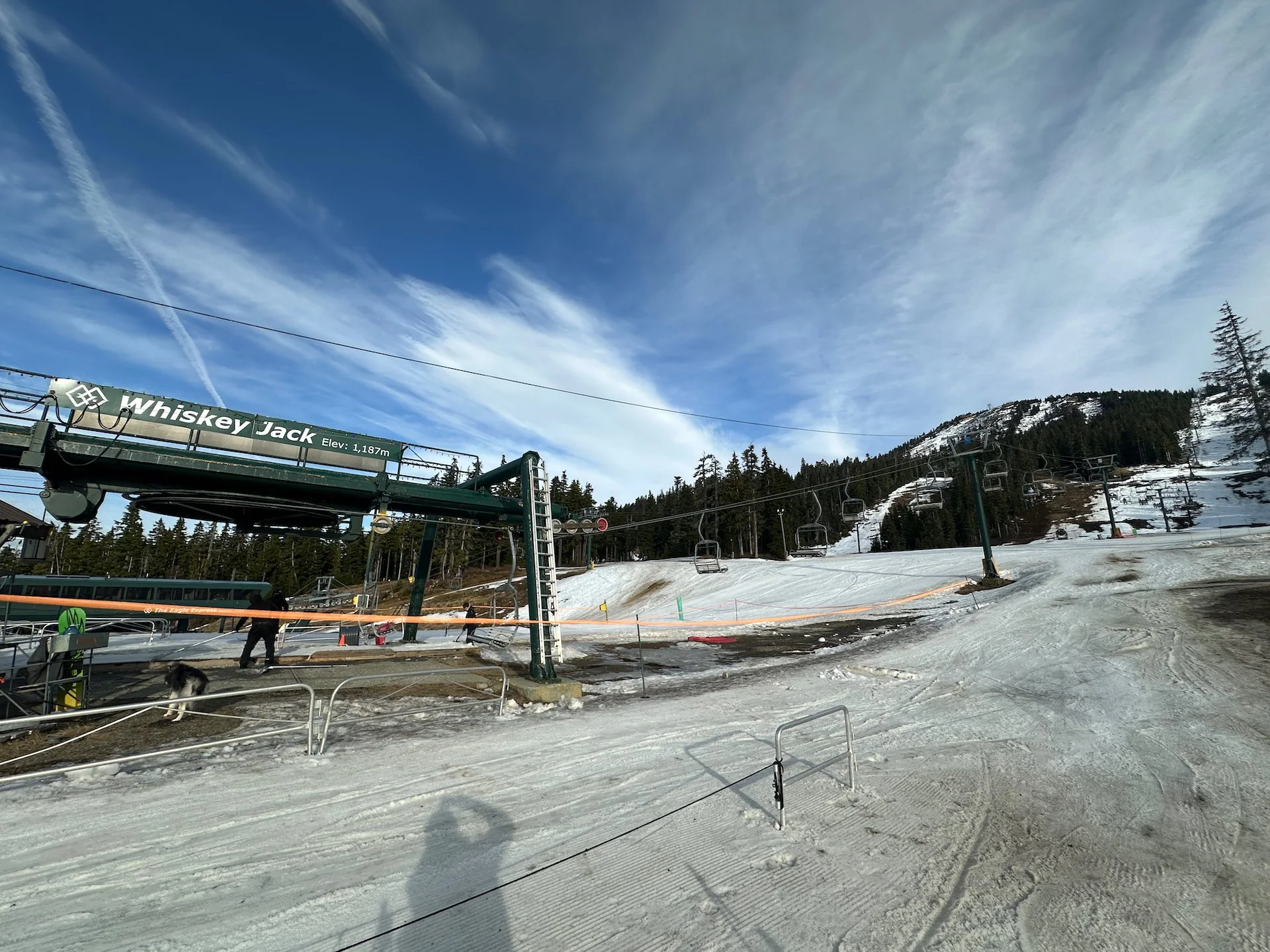  The conditions at the bottom of the lift were not great. 