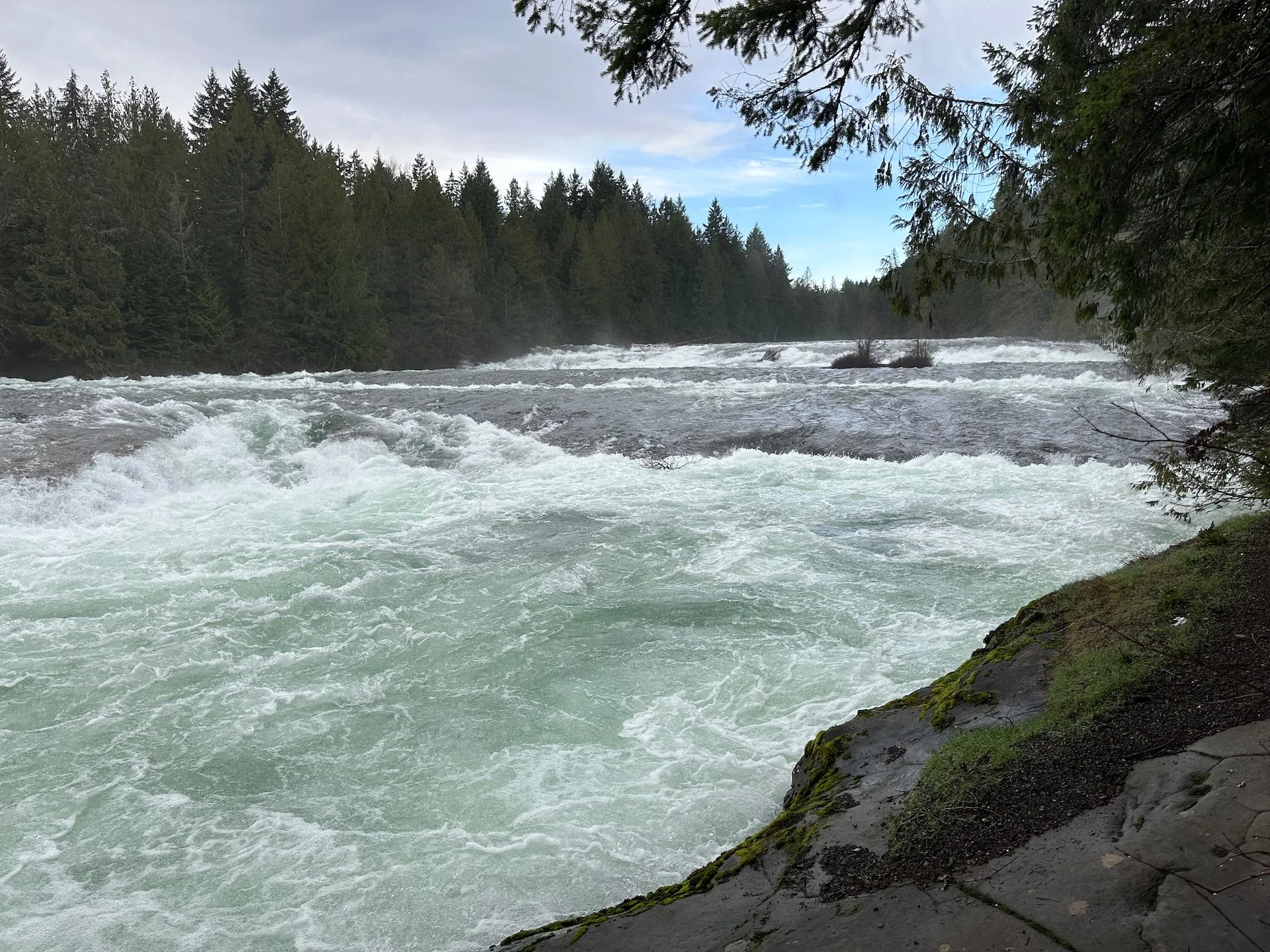  You really did not want to get too close to the river’s edge, for fear of being washed away. 