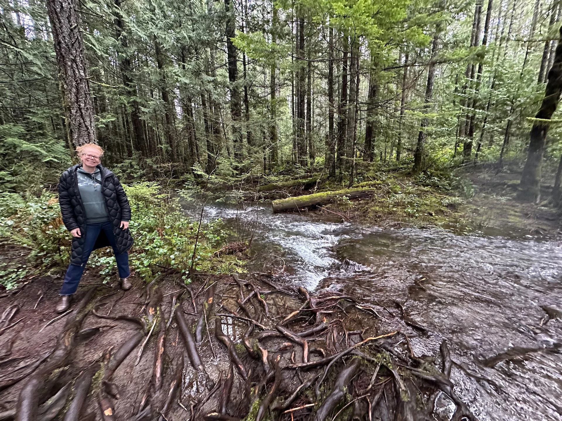  This was as far as we could go on this stretch of the river trail.  