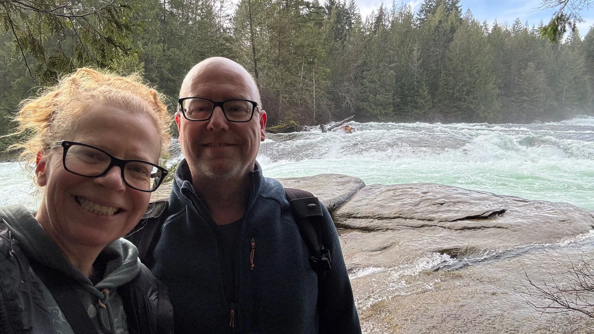  Hanging out by the river. 