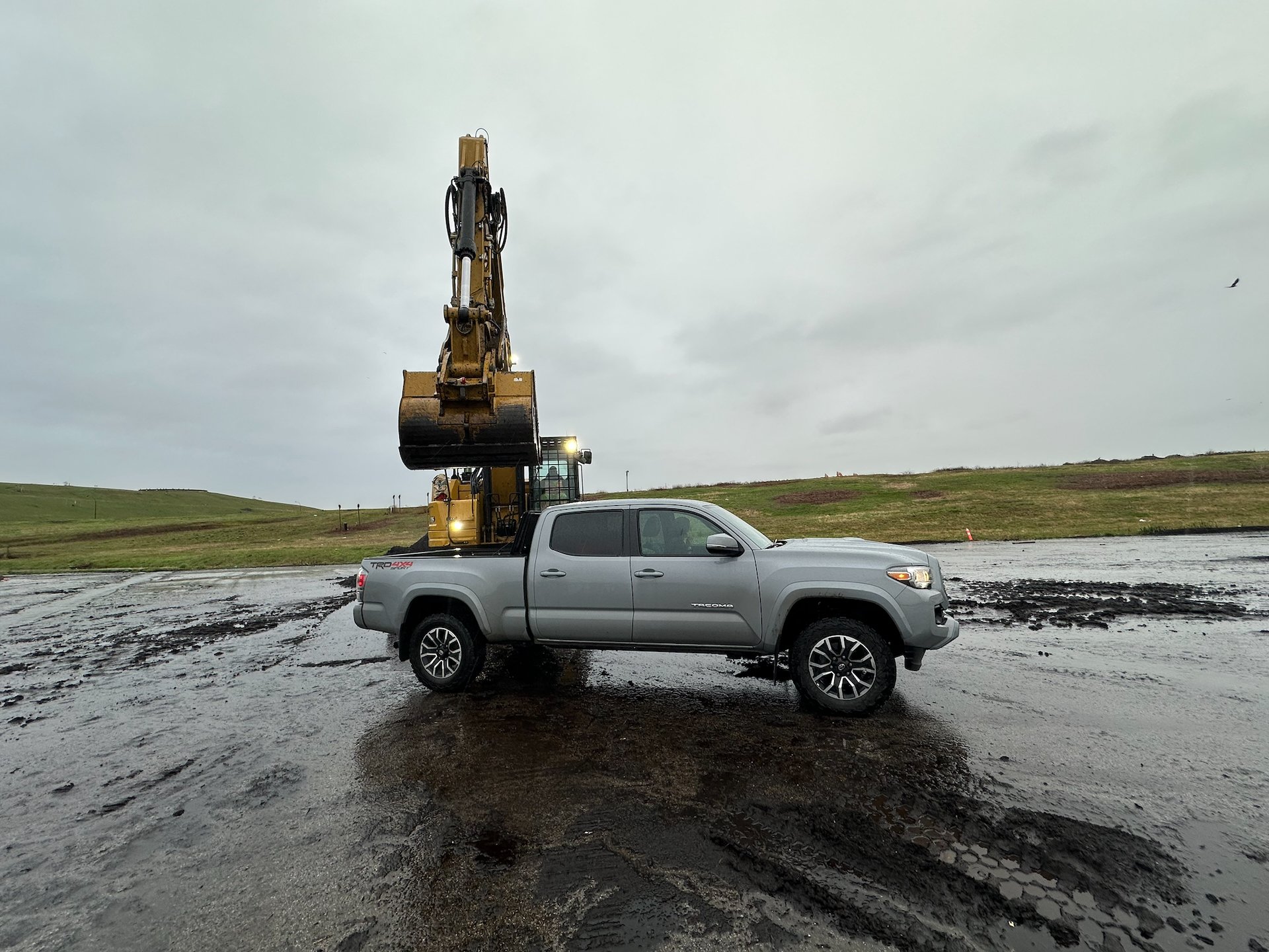  We got the big excavator this time! 