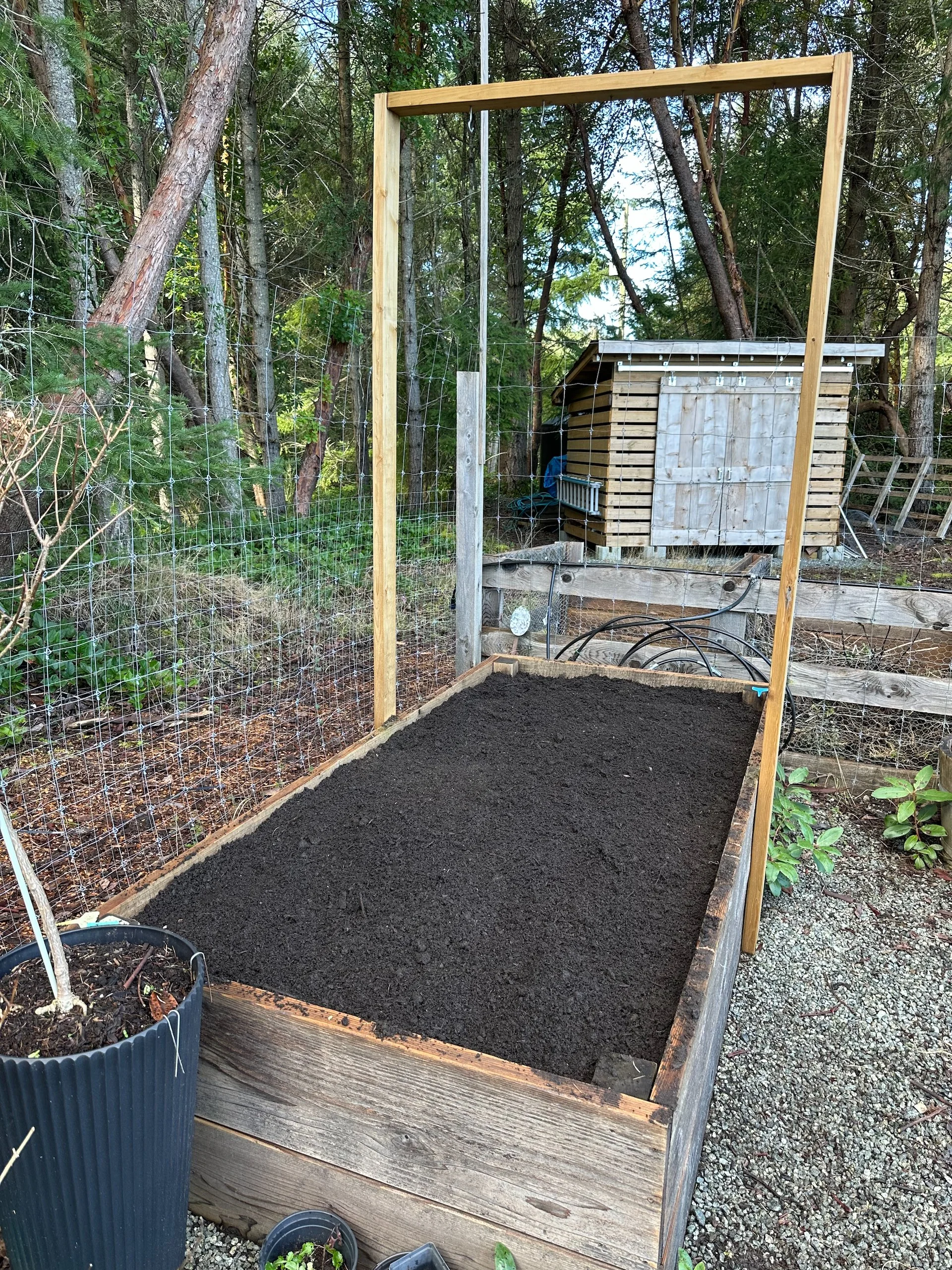  The back veggie box.  