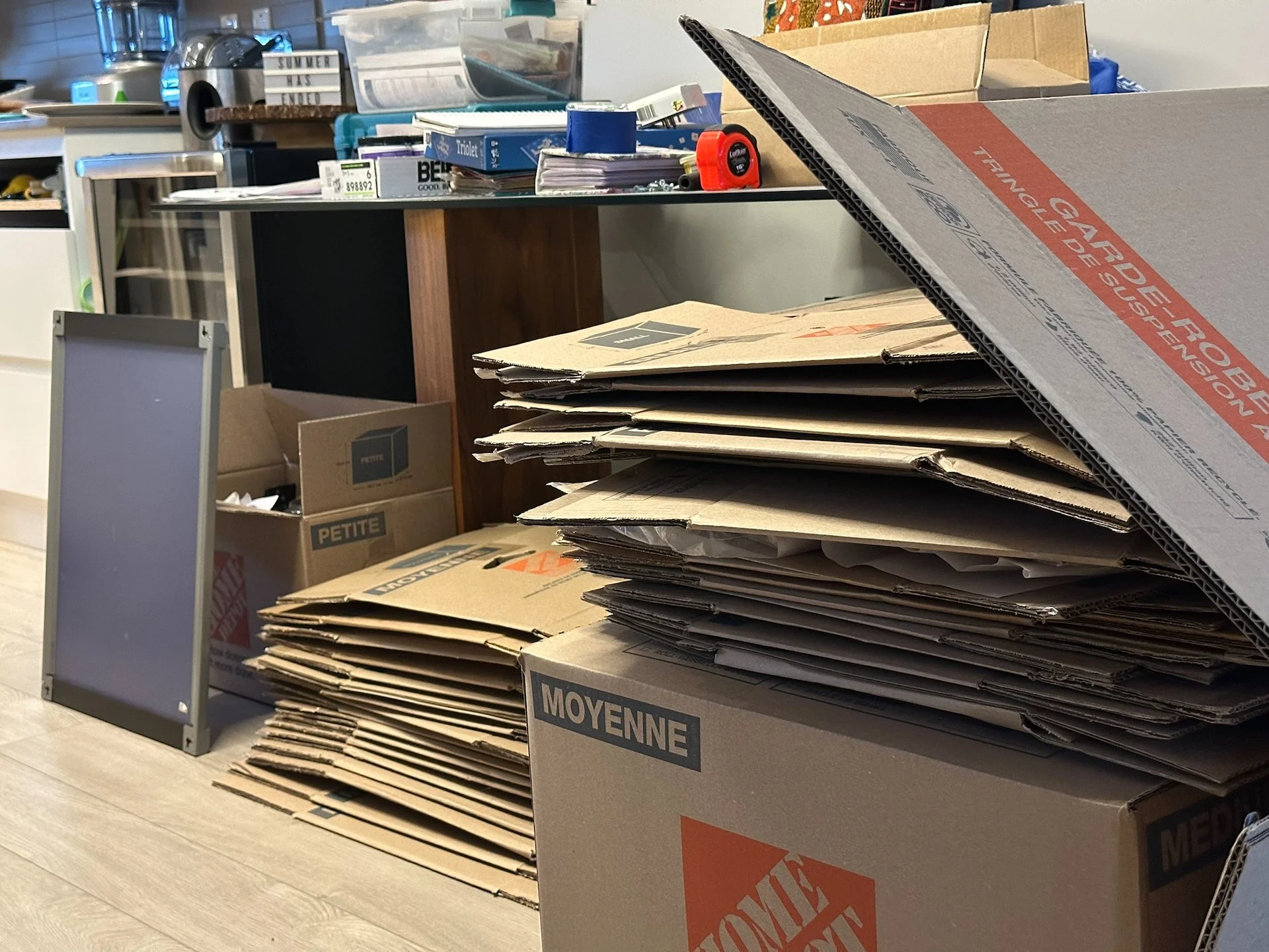  The good news was that the pile of empty boxes was growing. I managed to sell them all when we were done, so that was good.  