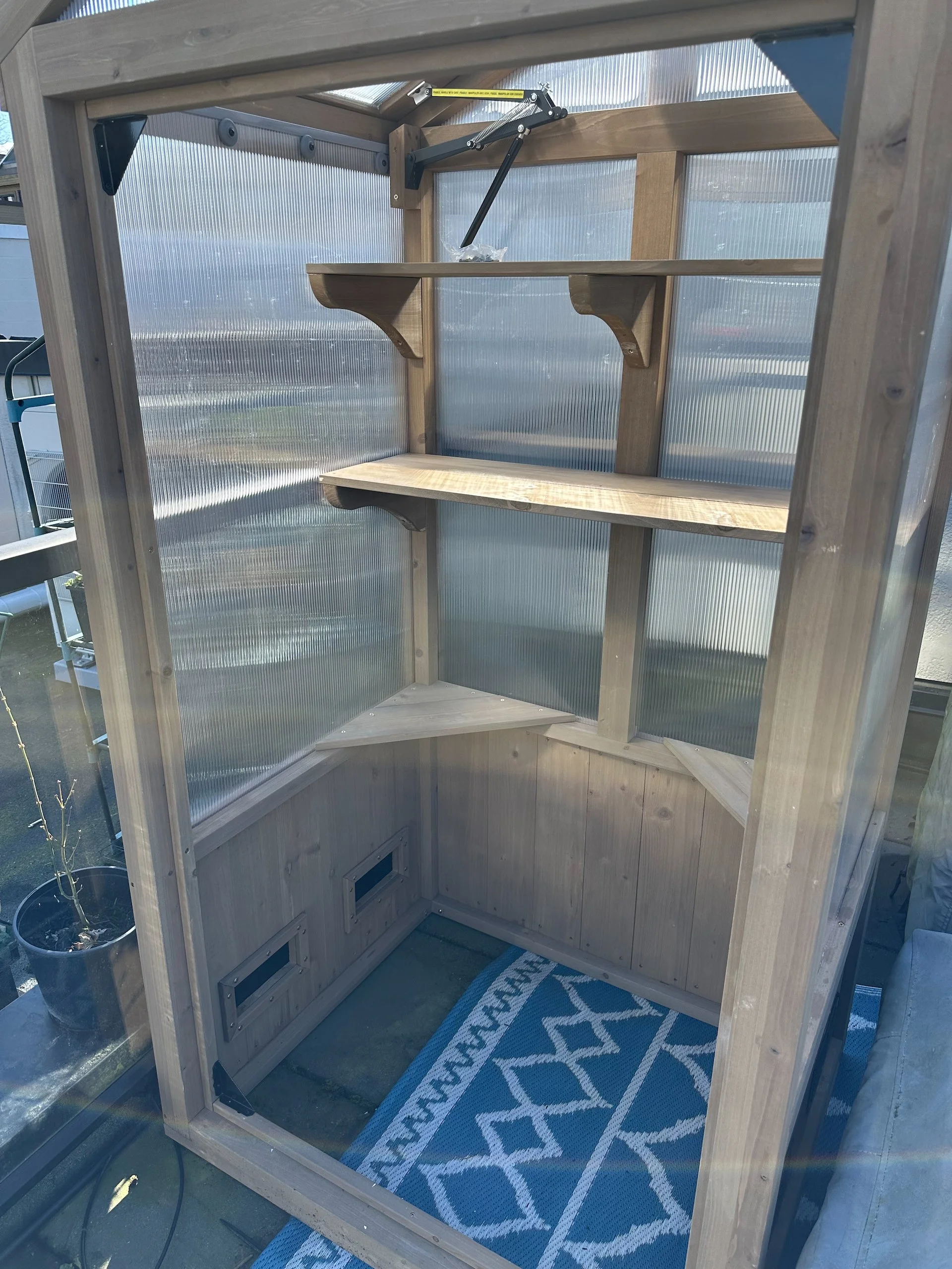  I think there should be a good amount of space for starting seeds and protecting some plants over the winter.  