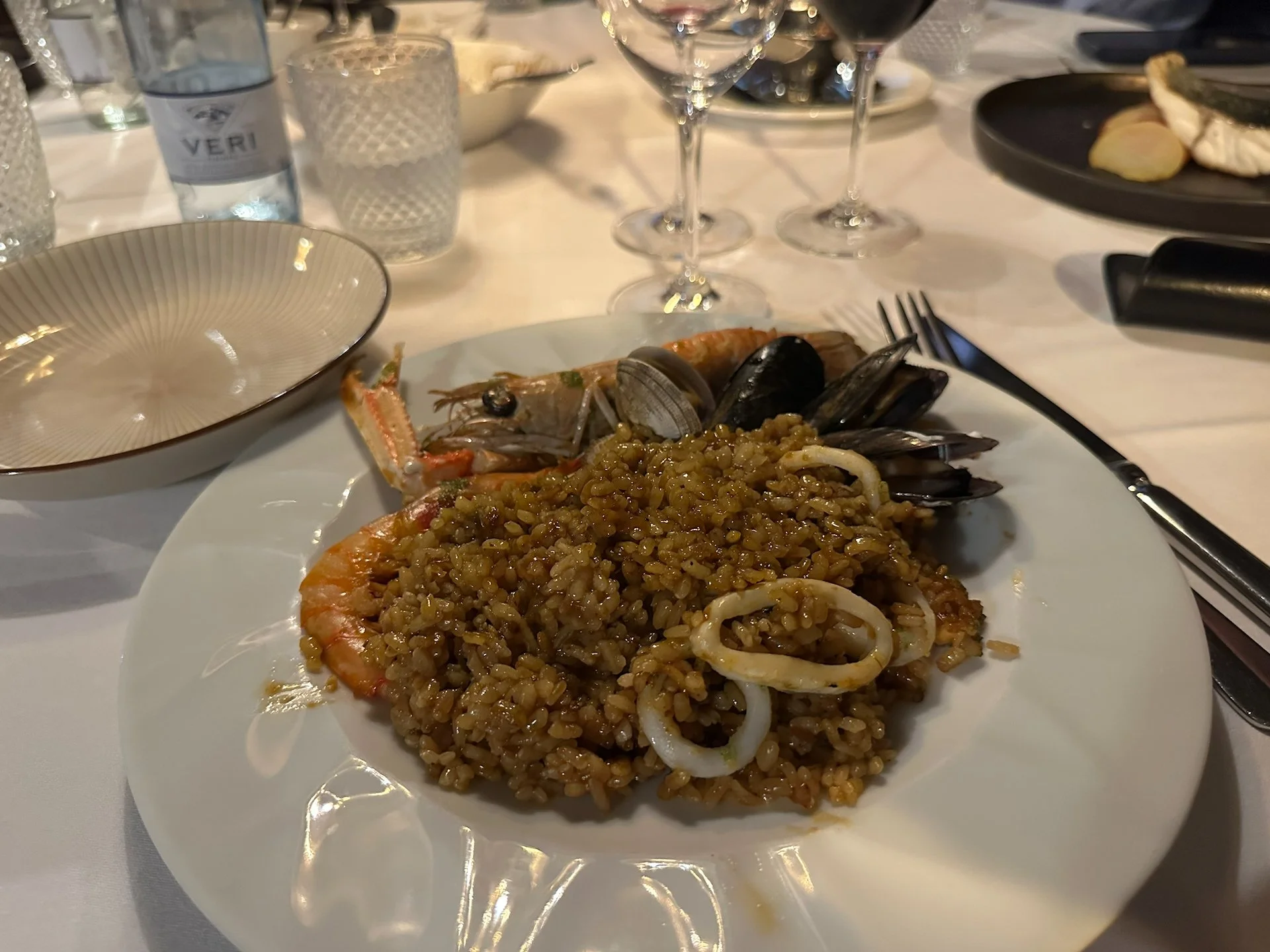  My paella was pretty good - still not great, but better than the first one.  
