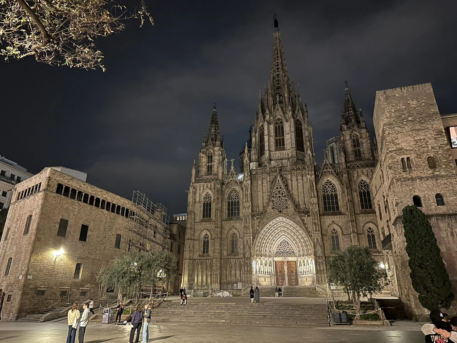  The restaurant was steps away from the The Barcelona Cathedral (Catedral de la Santa Creu i Santa Eulàlia) is the majestic, 14th-century Gothic heart of the city. Located in the center of the Gothic Quarter, this "La Seu" is the seat of the Archbish