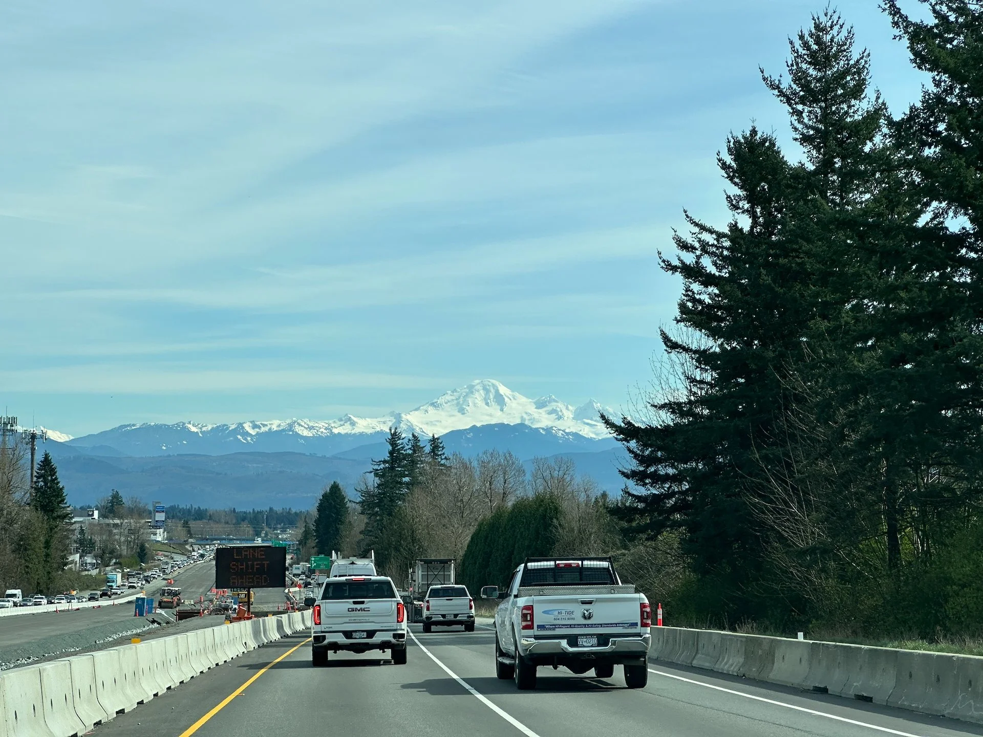  Mount Baker was looking glorious as we headed through Abbotsford.  