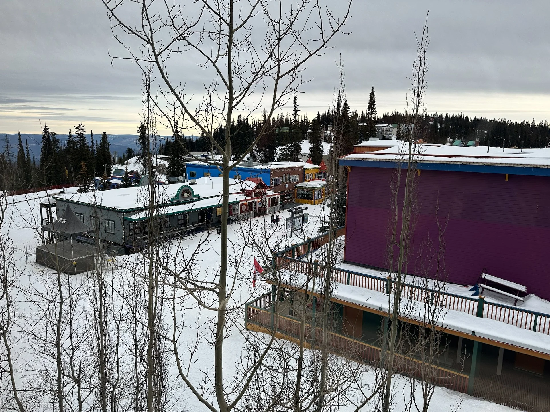  A view down to the little village 