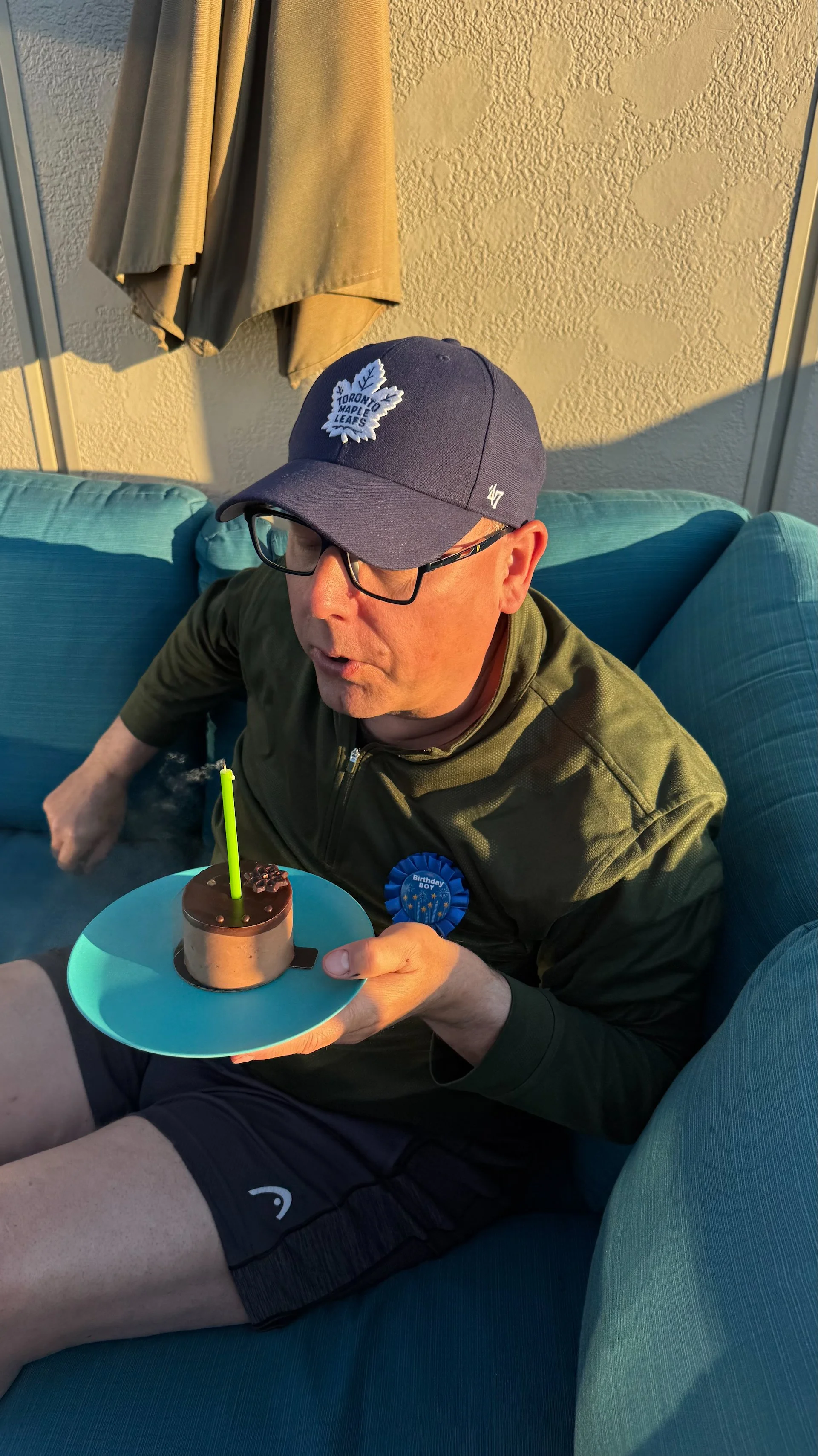  A delicious chocolate mousse for my birthday! 