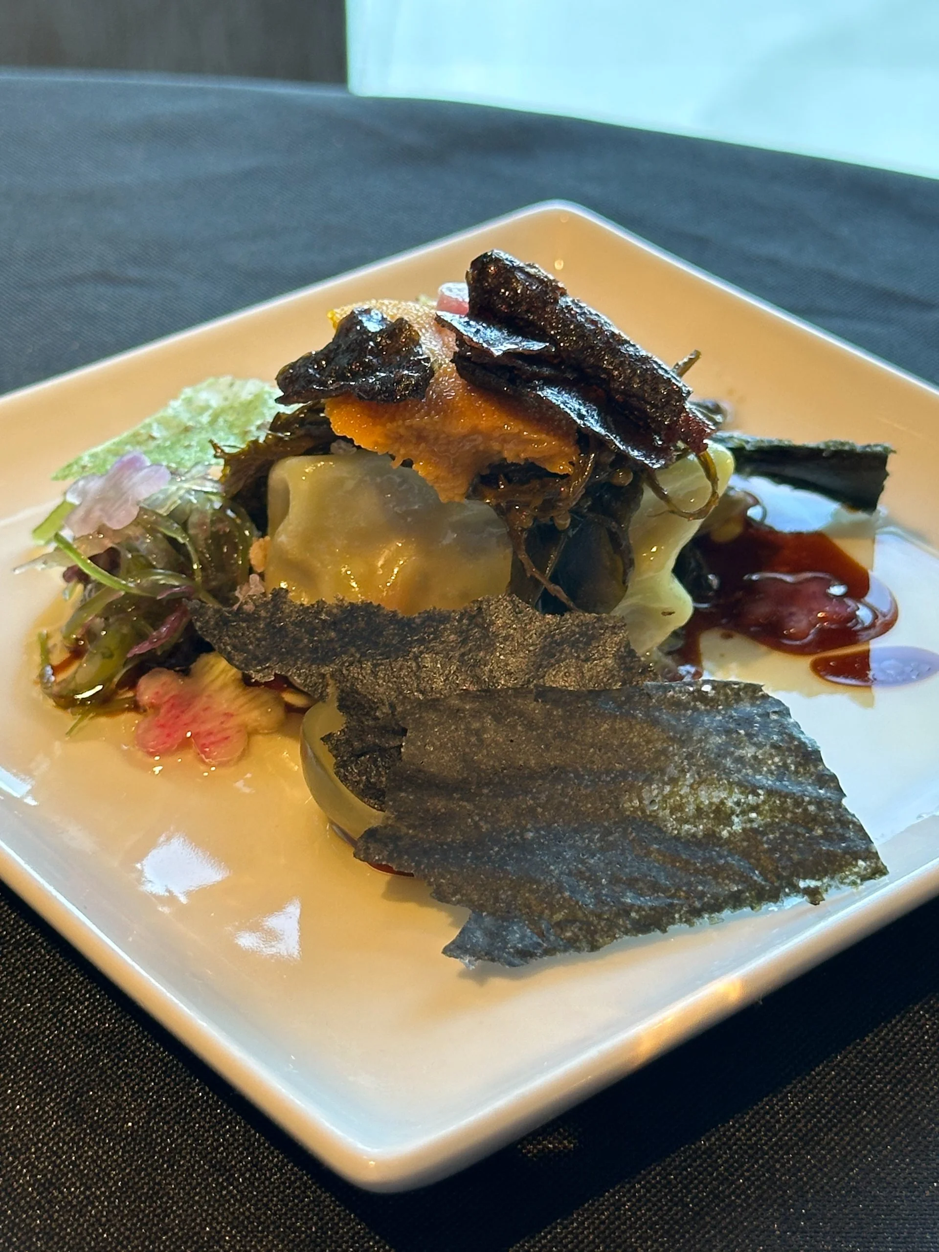  The final presentation. I wish it had been more than 2-3 bites as it was delicious.  