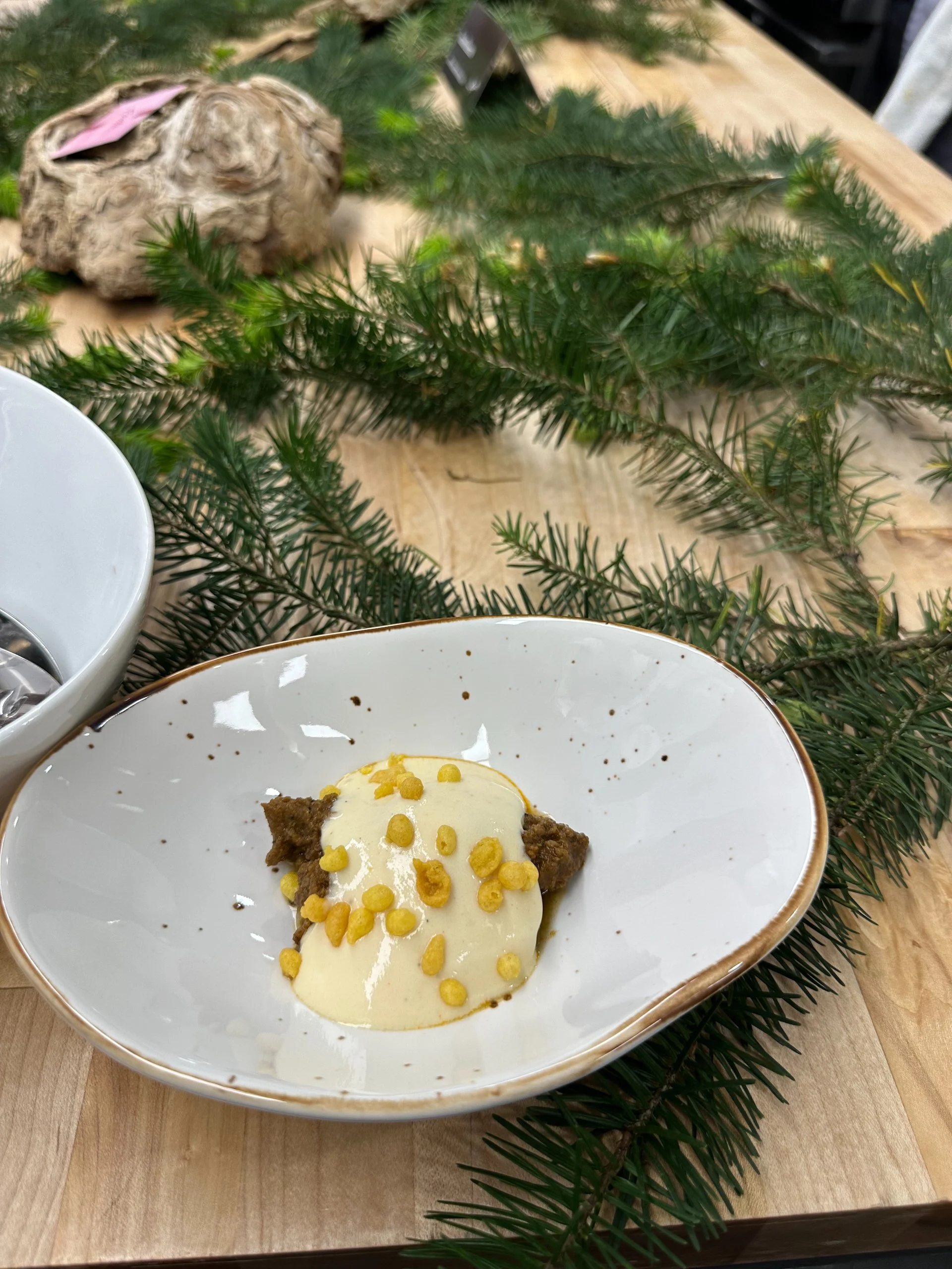  One of the first desserts. 