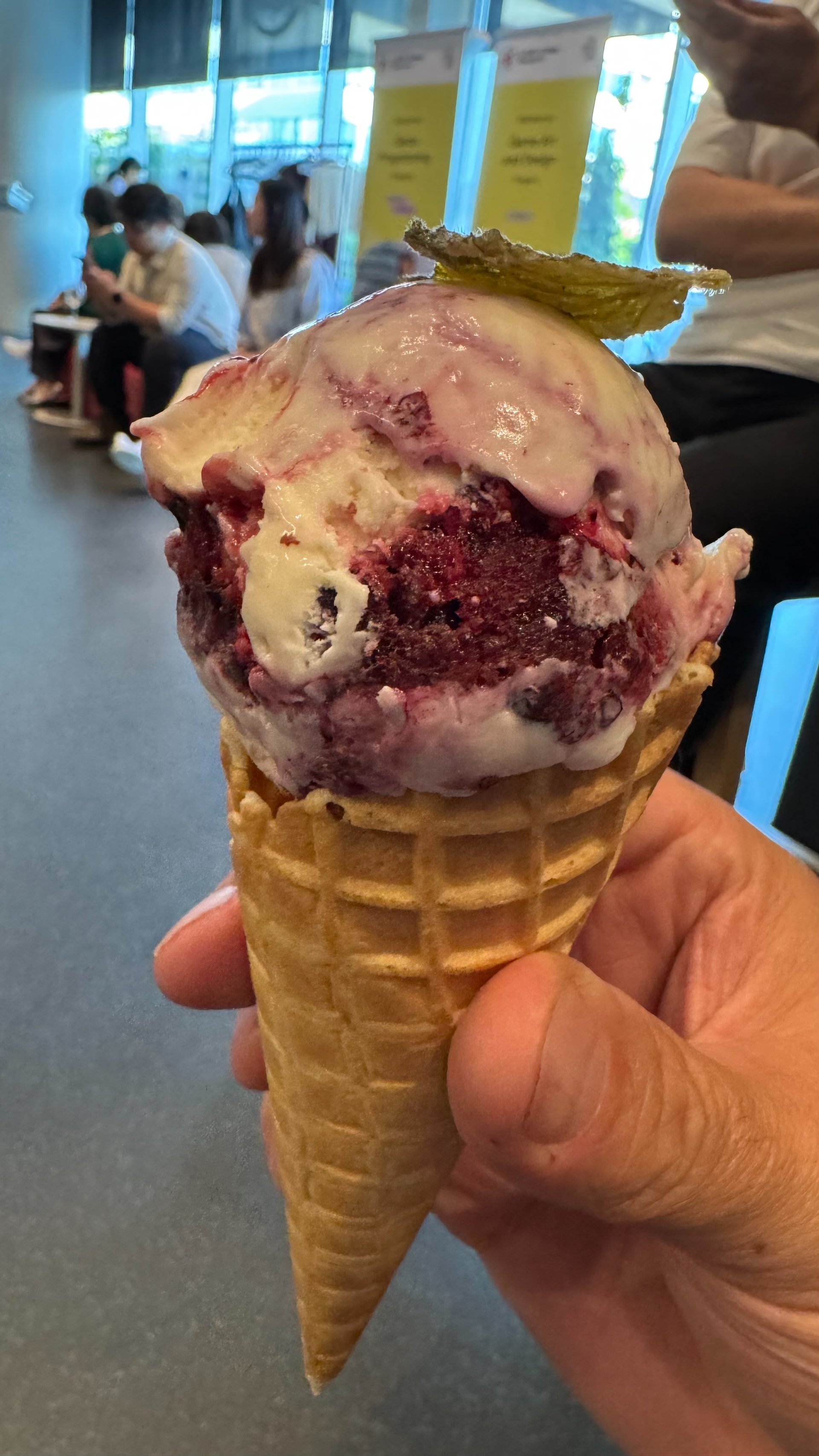  As was the Ernest Ice Cream - so many big blackberries in the cones - we may have gone back for seconds. 
