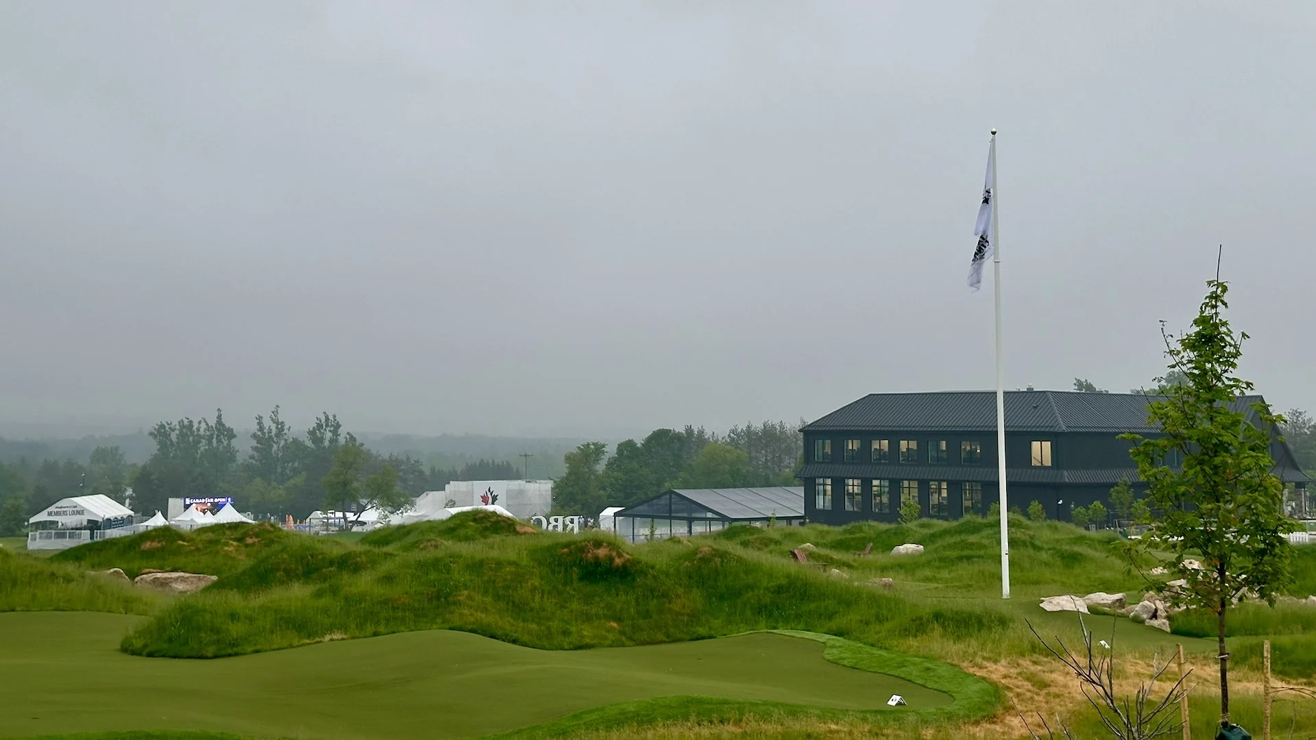  The black building is the Golf Canada headquarters. It wasn’t completed/open for the tournament. 