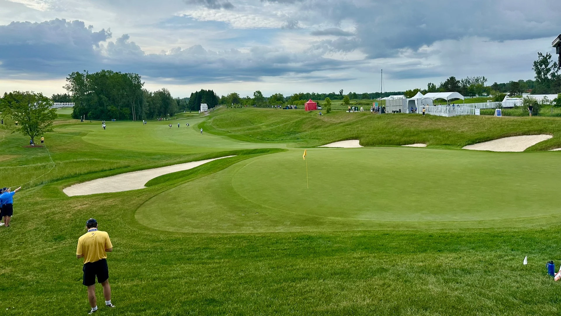  Hole #12 was another good one. It had an elevated green that was good to watch from. 