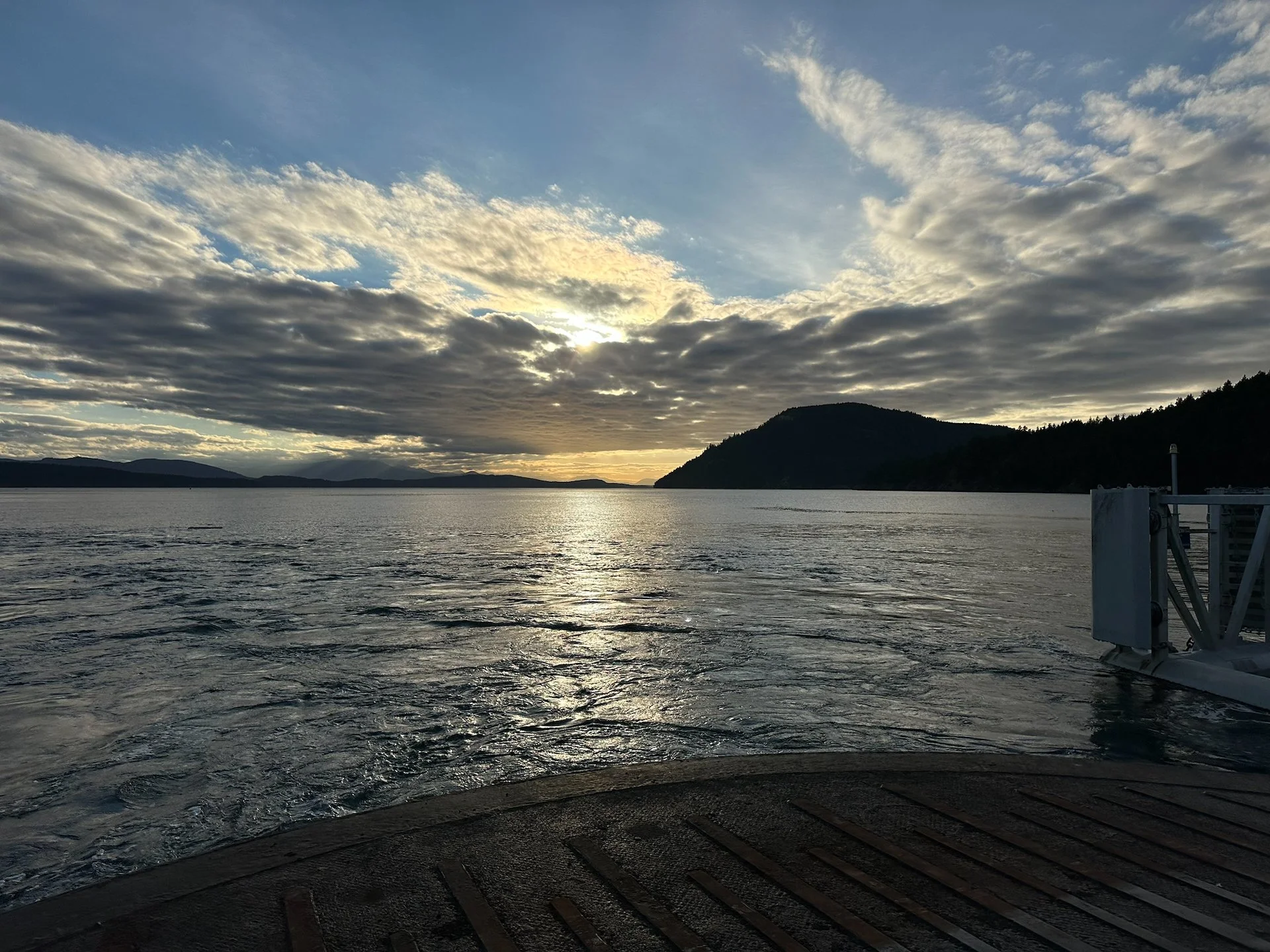  Heading for home. Mount Galiano straight ahead. 