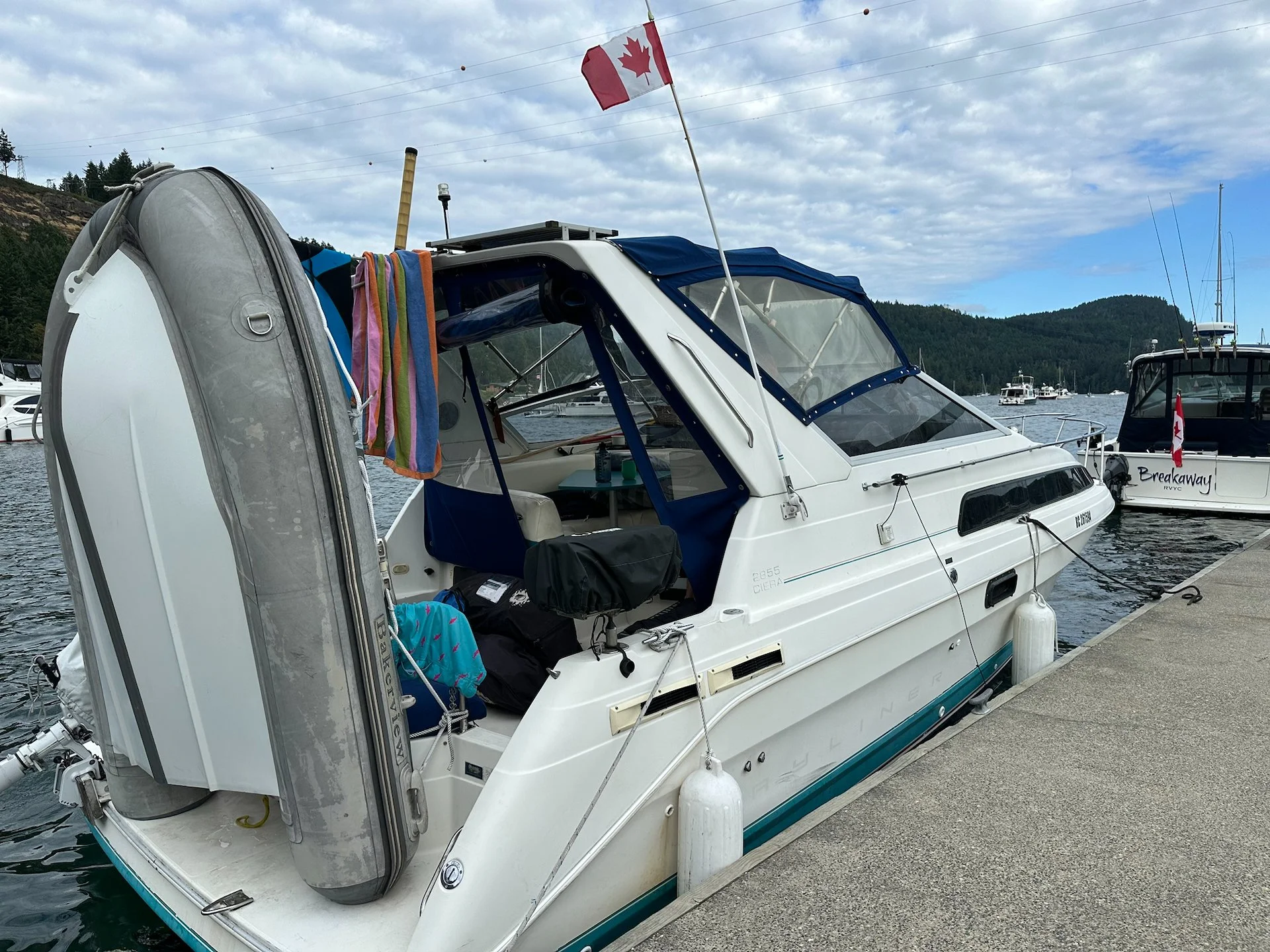  The boat was waiting for us, all ready to set out. 