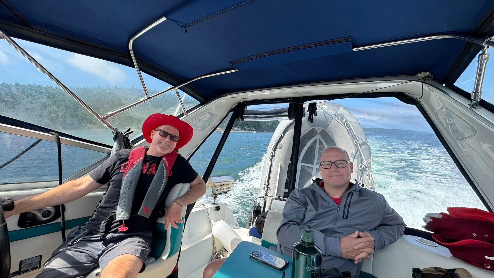  Enjoying the crusing. 