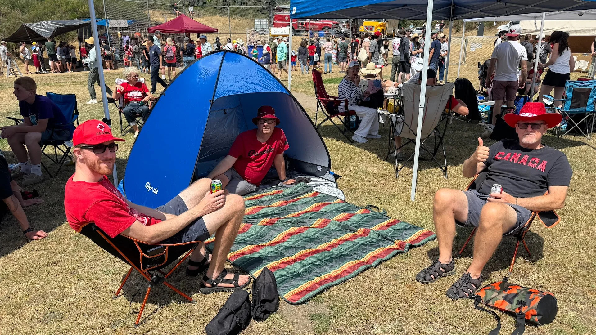  We staked a claim to a small spot and got settled in waiting for our turn to be called.  