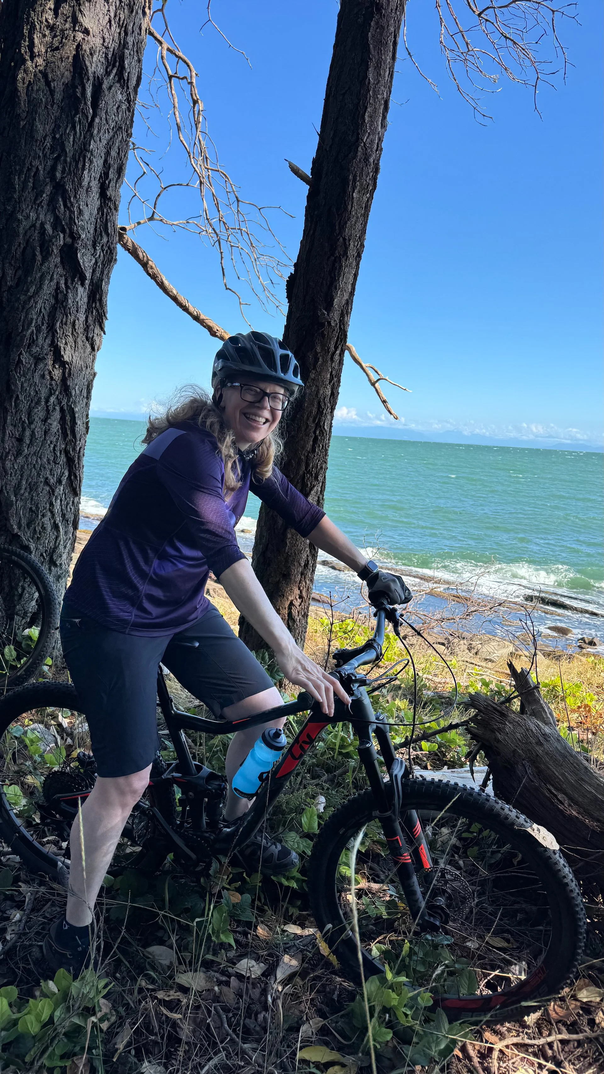  Justine at the trail’s end. 