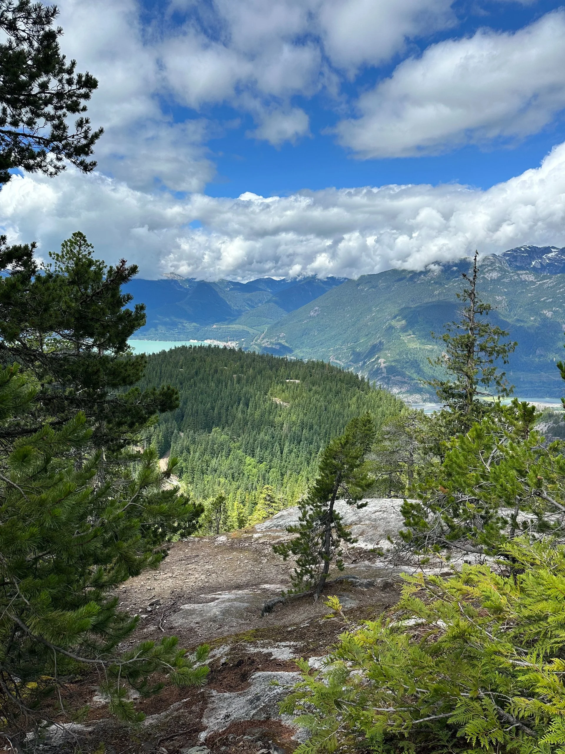  Eventually we started to get high enough that you could start to see Howe Sound off in the distance. 