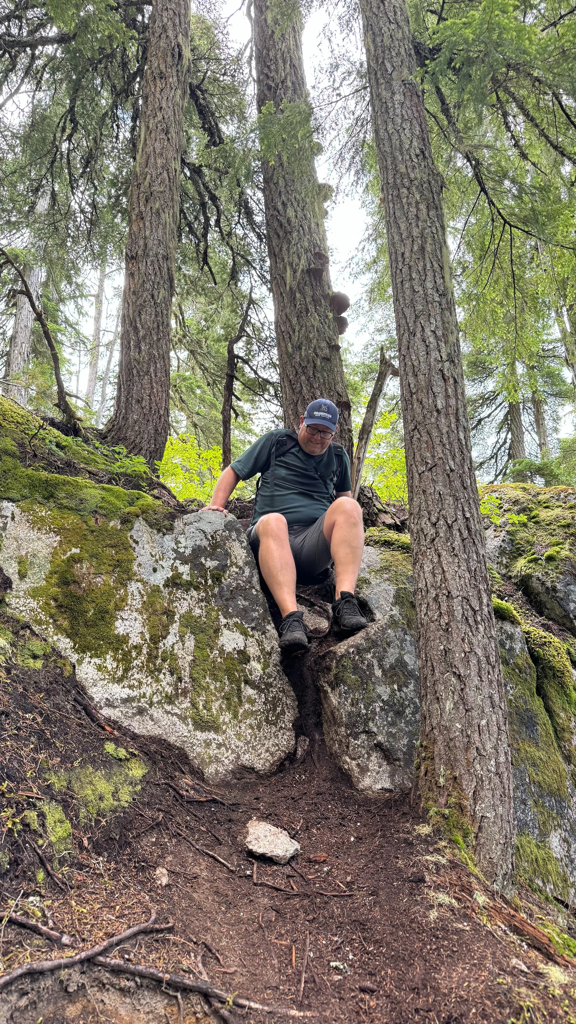  It was a sort, but steep drop off the top.  