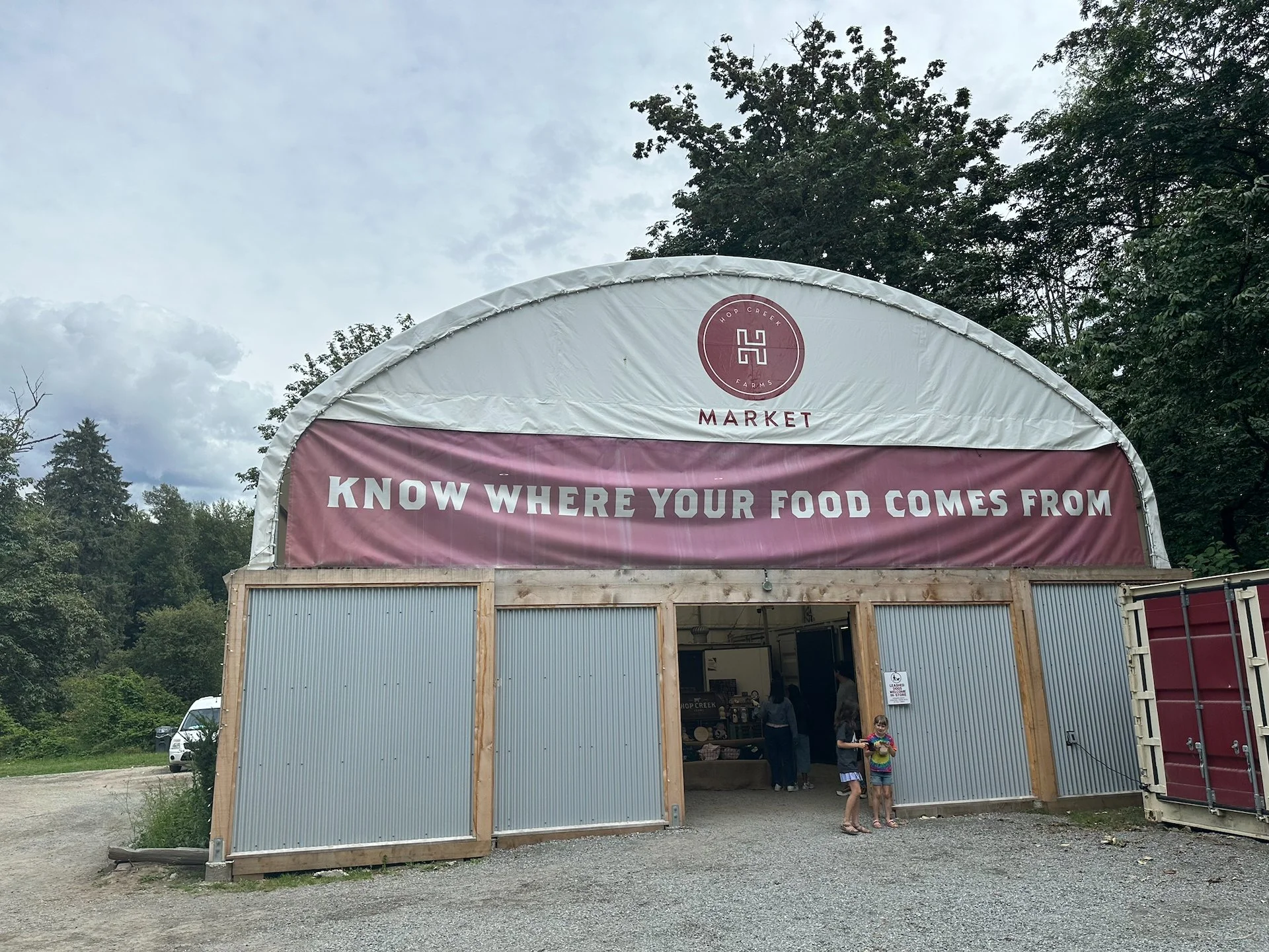  The farm market - we went in afterwards, but the prices were a little bit crazy.  