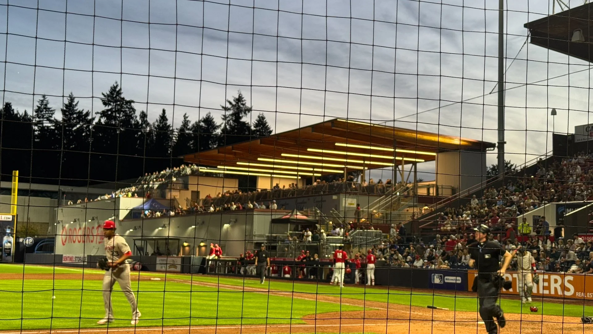  They had just finished this new additional to the ballpark earlier in the year. At ground level it’s a new training facility, with group seating up above. Can’t wait to try it out. 
