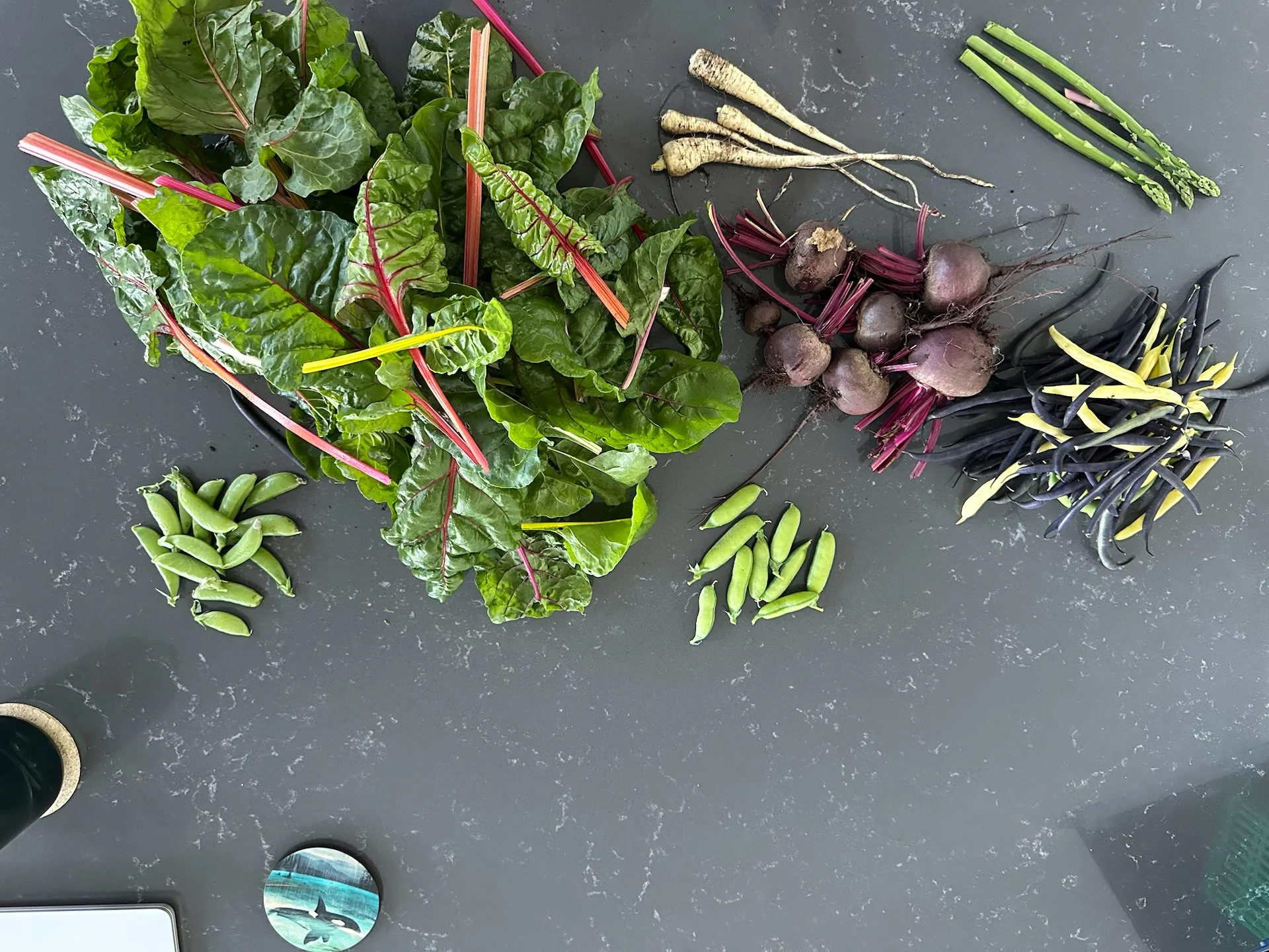  The full harvest, out of the basket. 