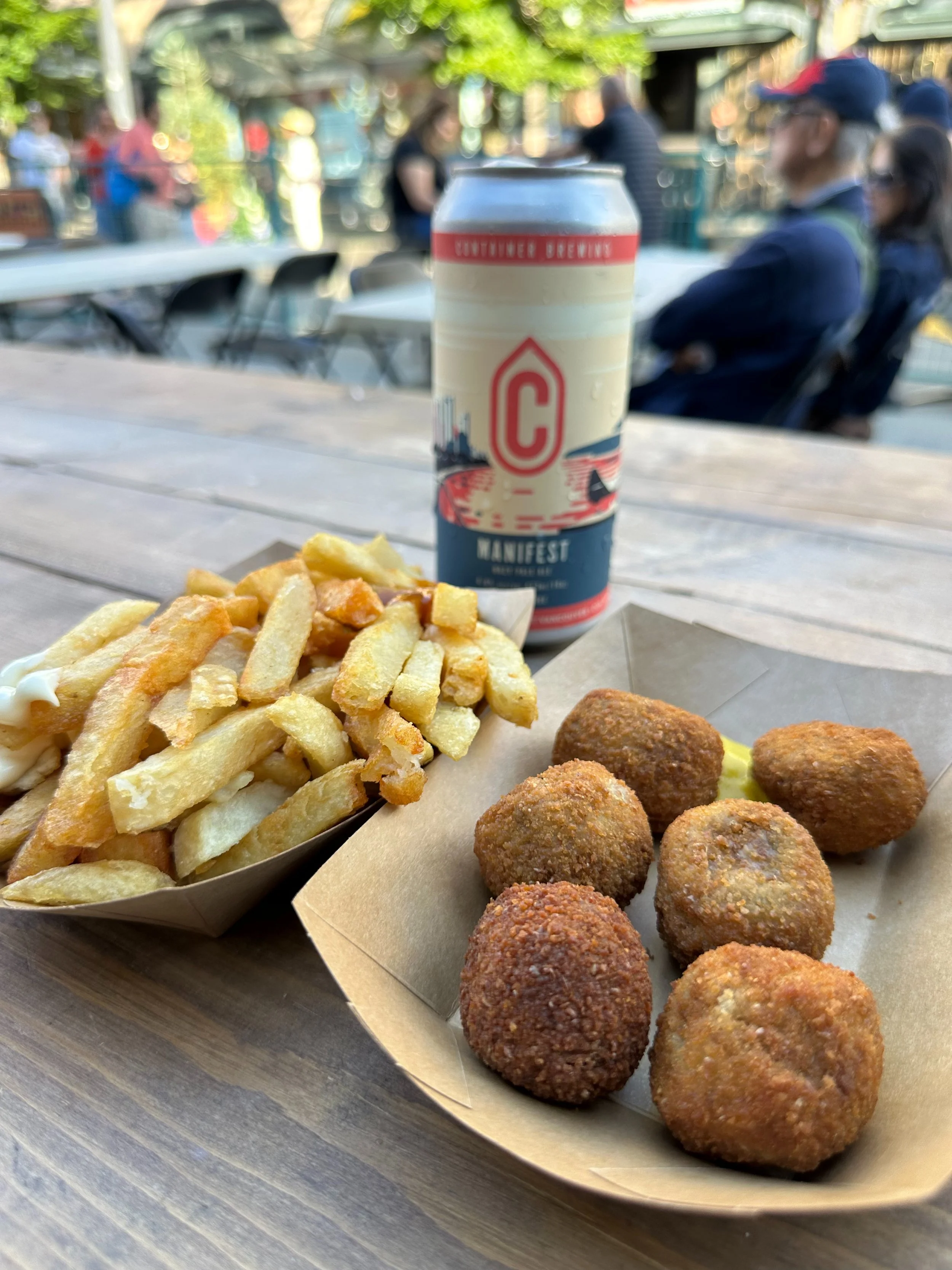  A stopped to people watch and have a beer and some Dutch treats. I haven’t had bitterballen since I was in the Netherlands!  