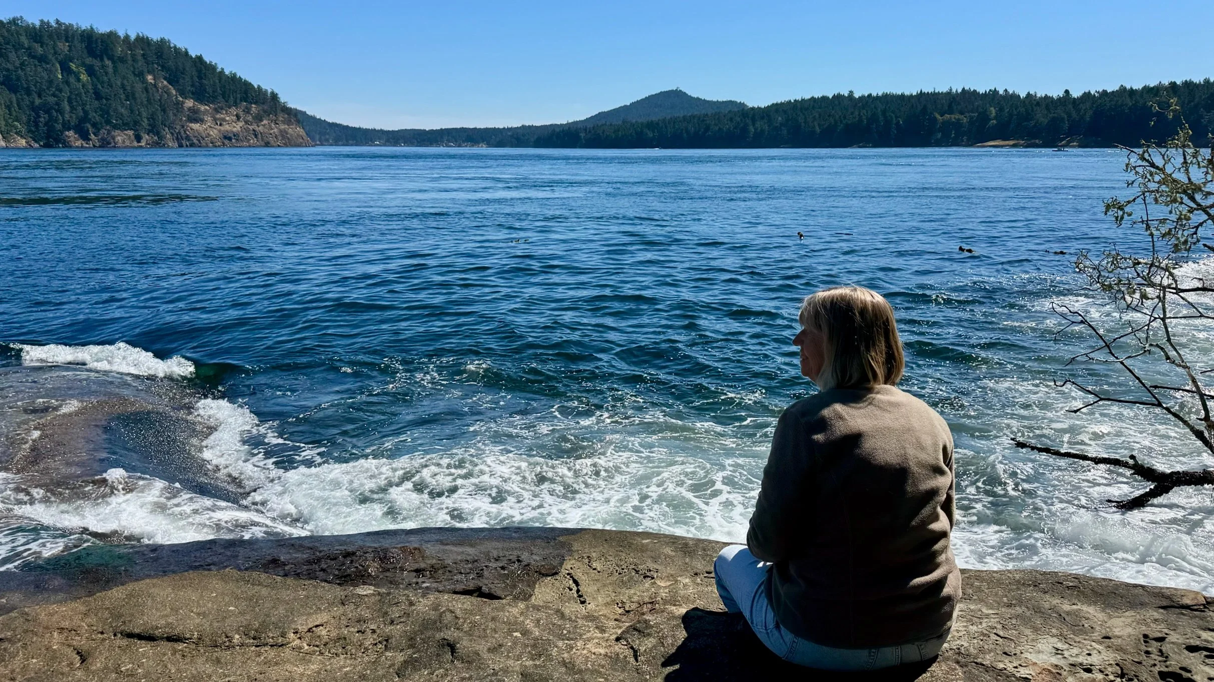  Mom, enjoying the view. 