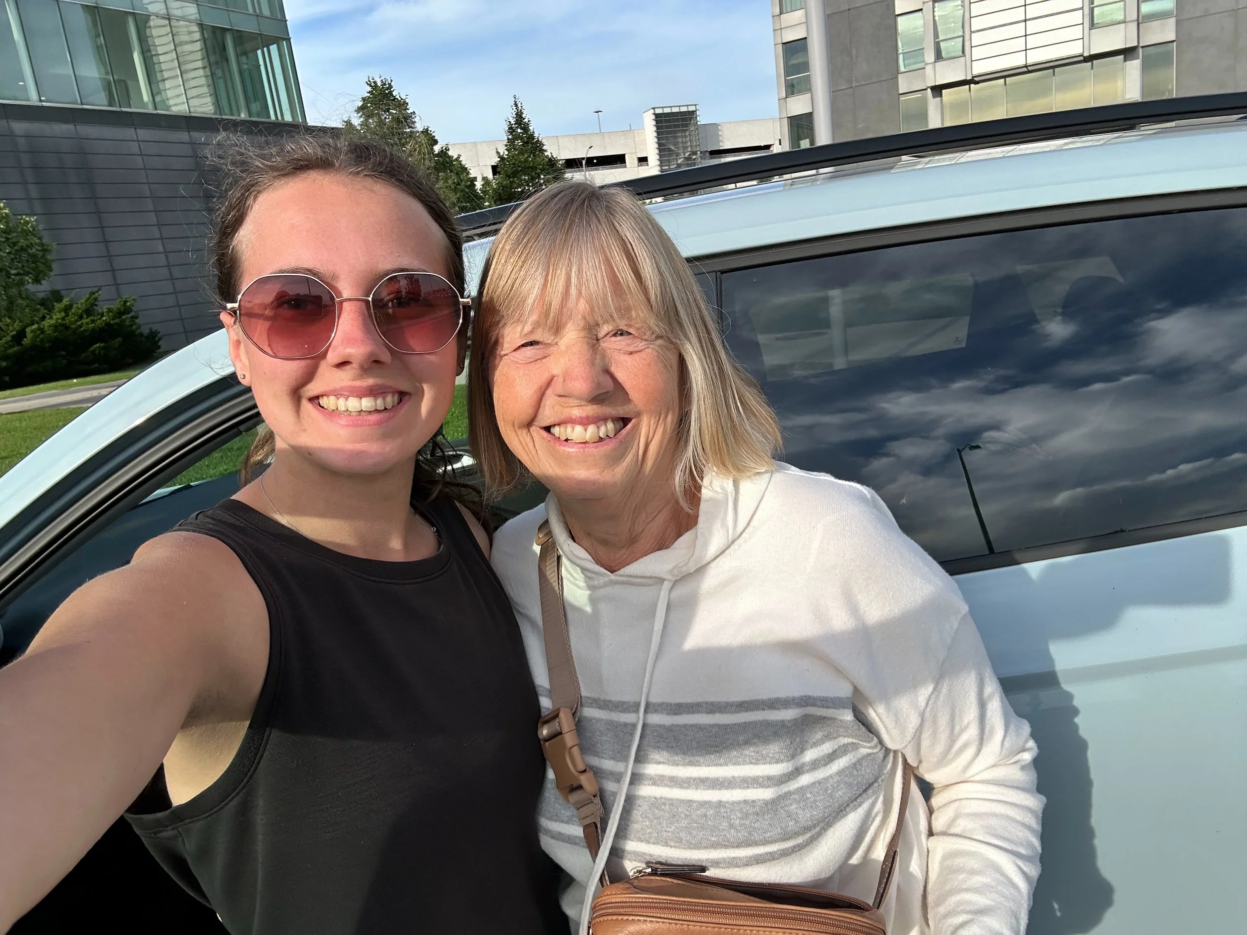  Proof that she got back home and picked up by Mackenzie! 
