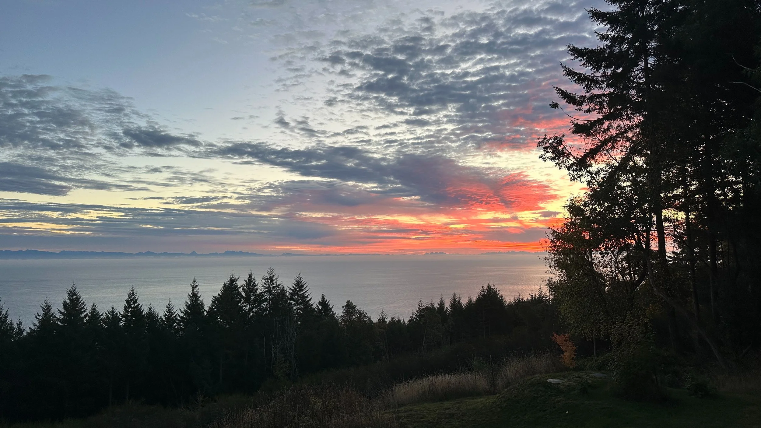  We had some spectacular sun rises as I was heading out to golf in the morning.  