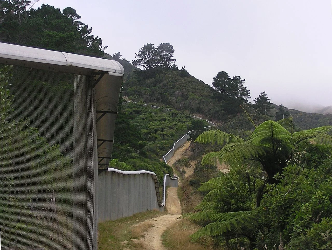 The equivalent of Trump's fence for varmints. Photo by Tony Wills via Wikimedia Commons .