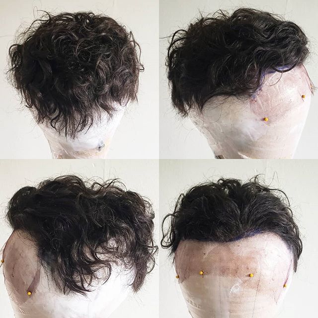 Toupee Transformation! ===》SWIPE for Before & After
-•-
Full lace topper for an individual client. Photo on headblock is pre-cut and style. Our client wanted to upgrade his store bought topper and we went for a full replacement. The curly te