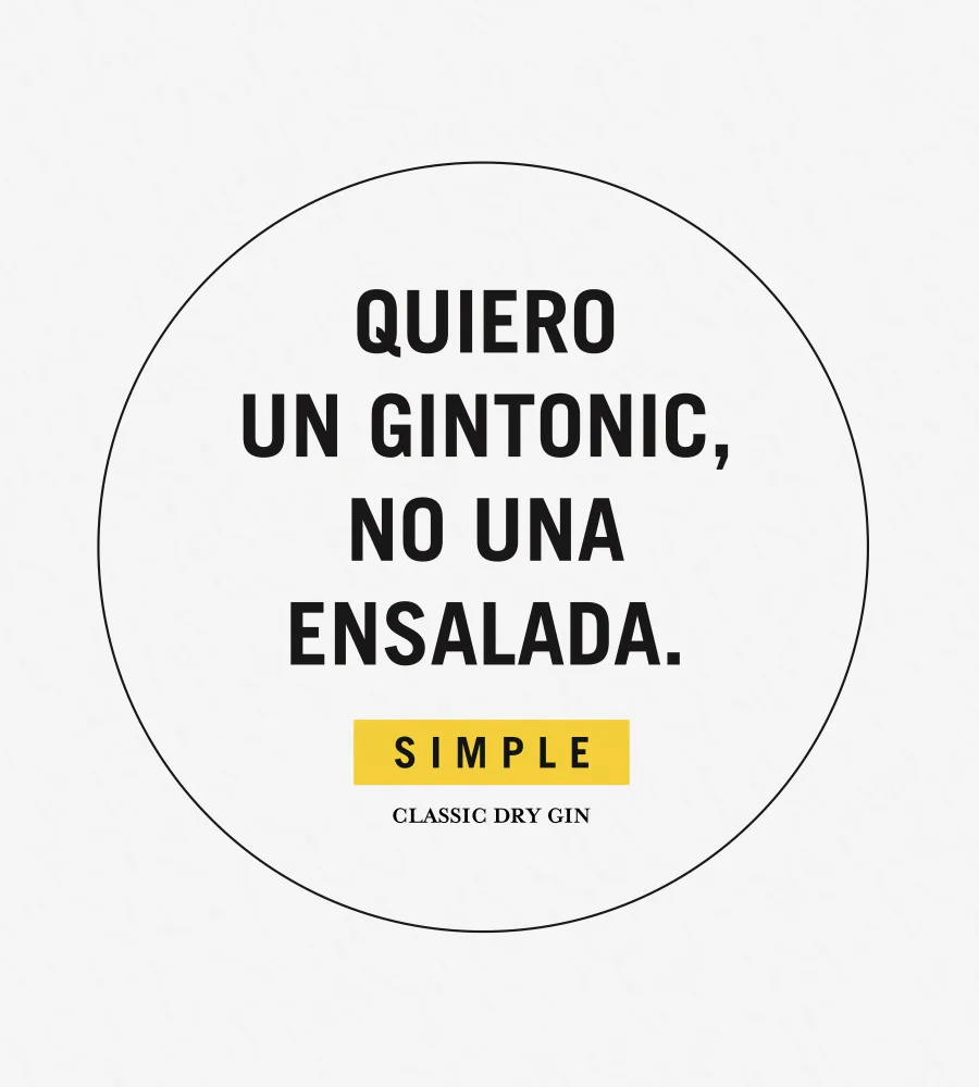 Quiero un gin tonic, no una ensalada