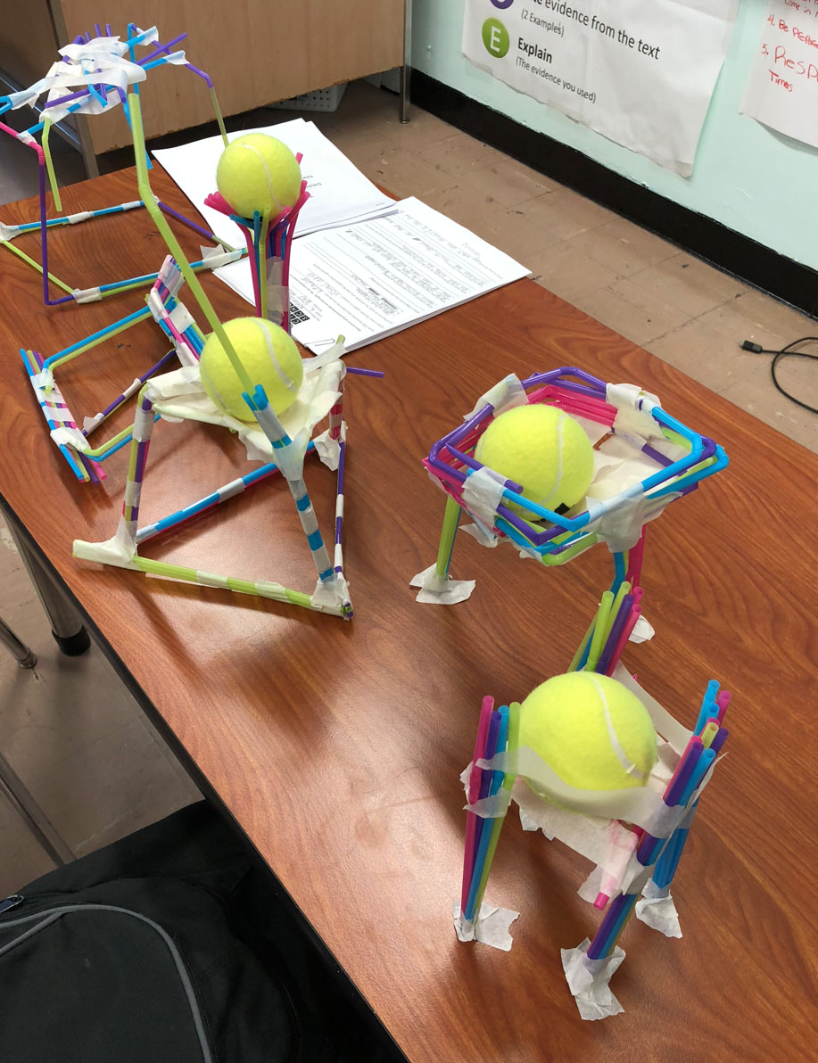 Innovation Challenge: Designing a physical structure to hold a tennis ball —&nbsp;build that holds the tennis ball highest wins