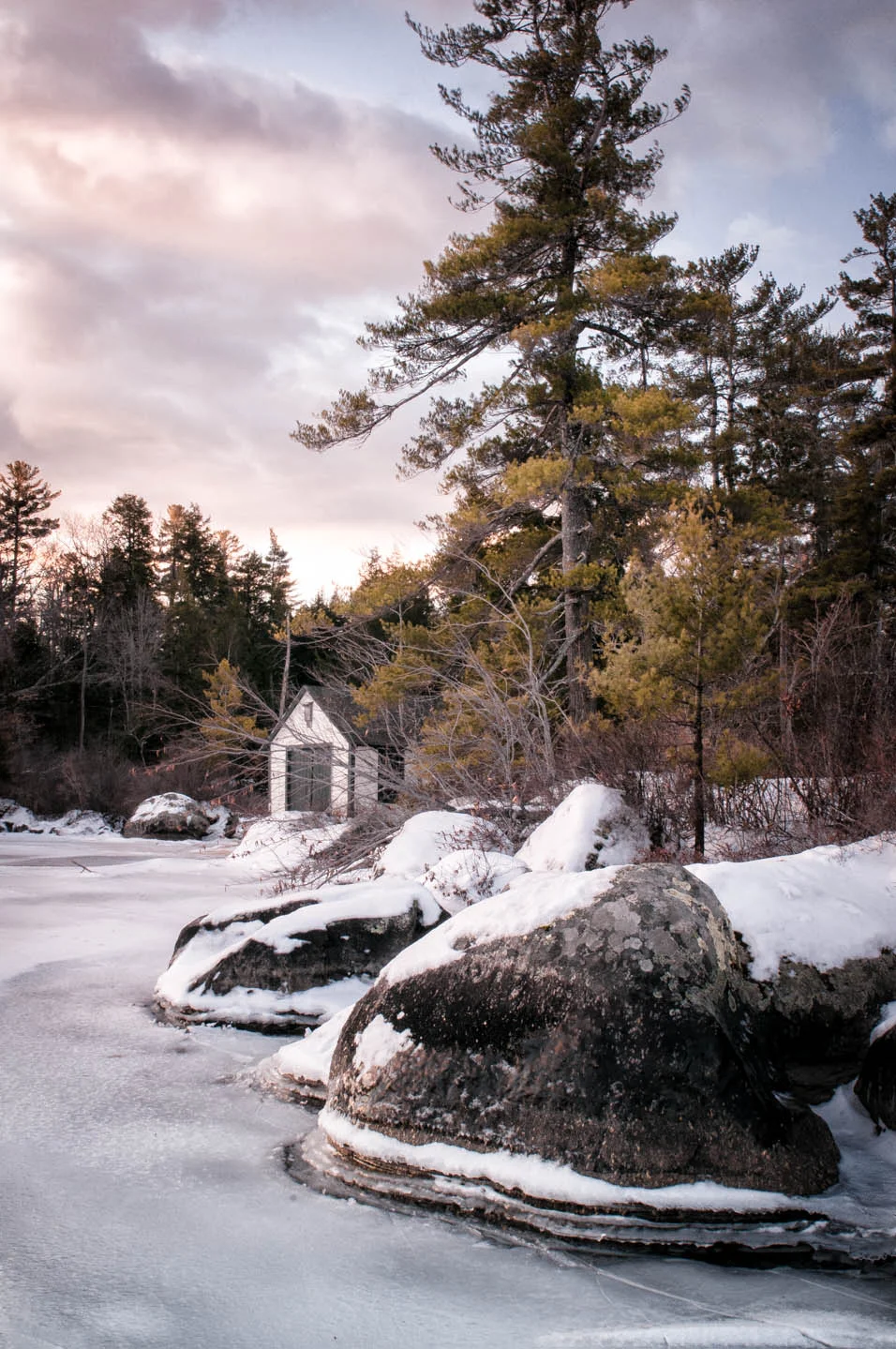 Boathouse in Winter 1