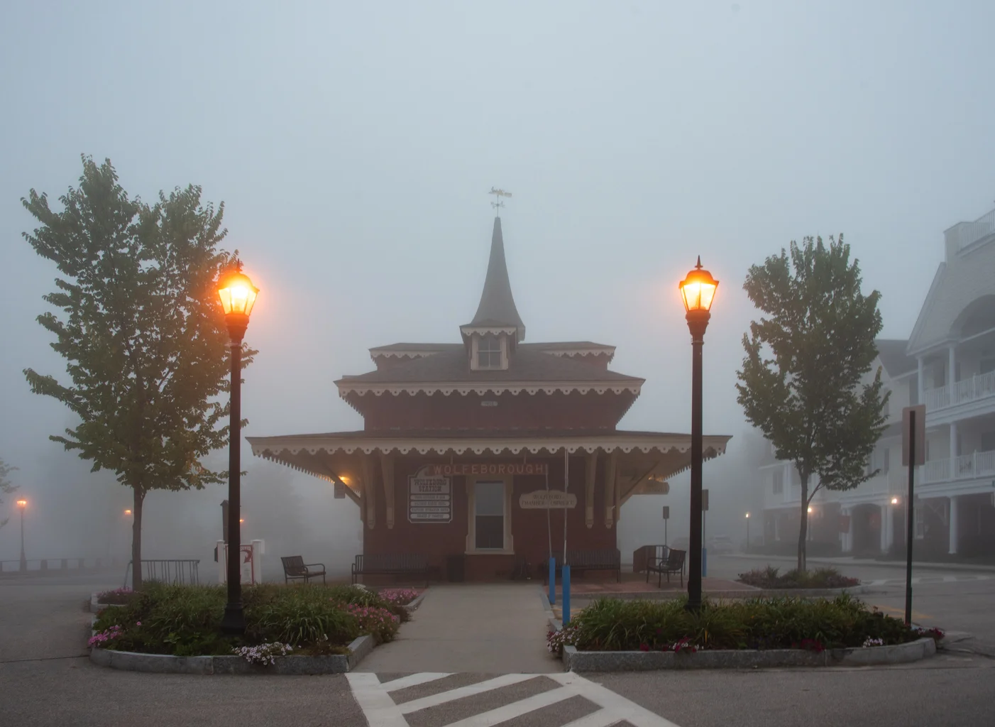 Fog at the Wolfeboro Station