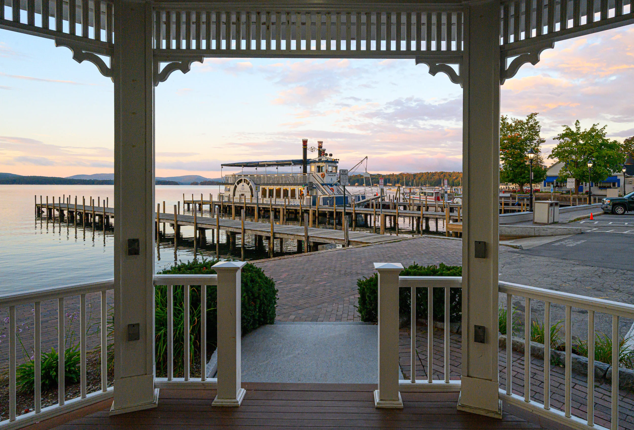 Sunrise at the Wolfeboro’s Band Stand