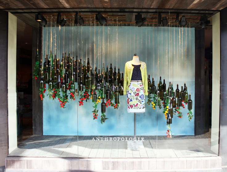 Anthropologie Vancouver, Earth Day window installation
