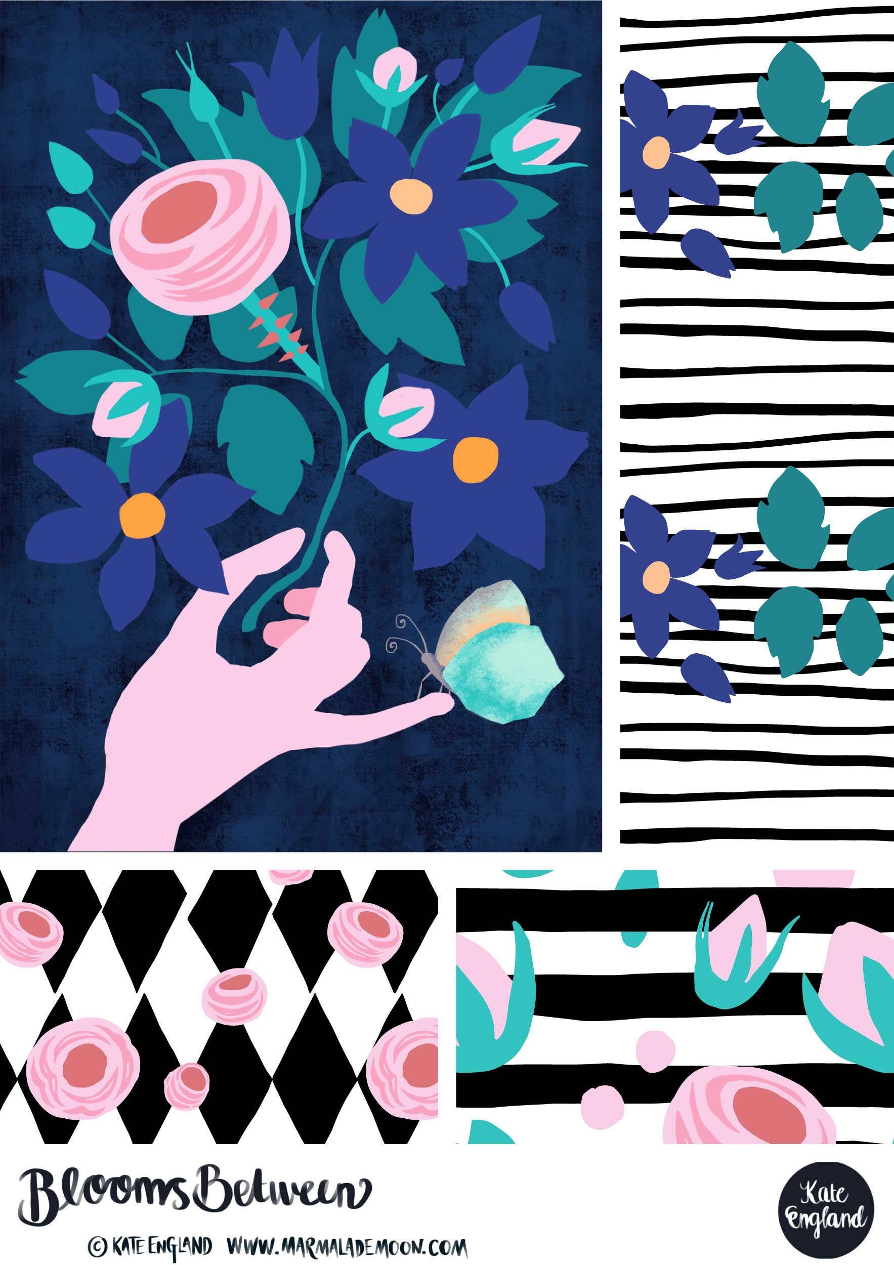 Thanks a Bunch Placement and Blooms Between Patterns
